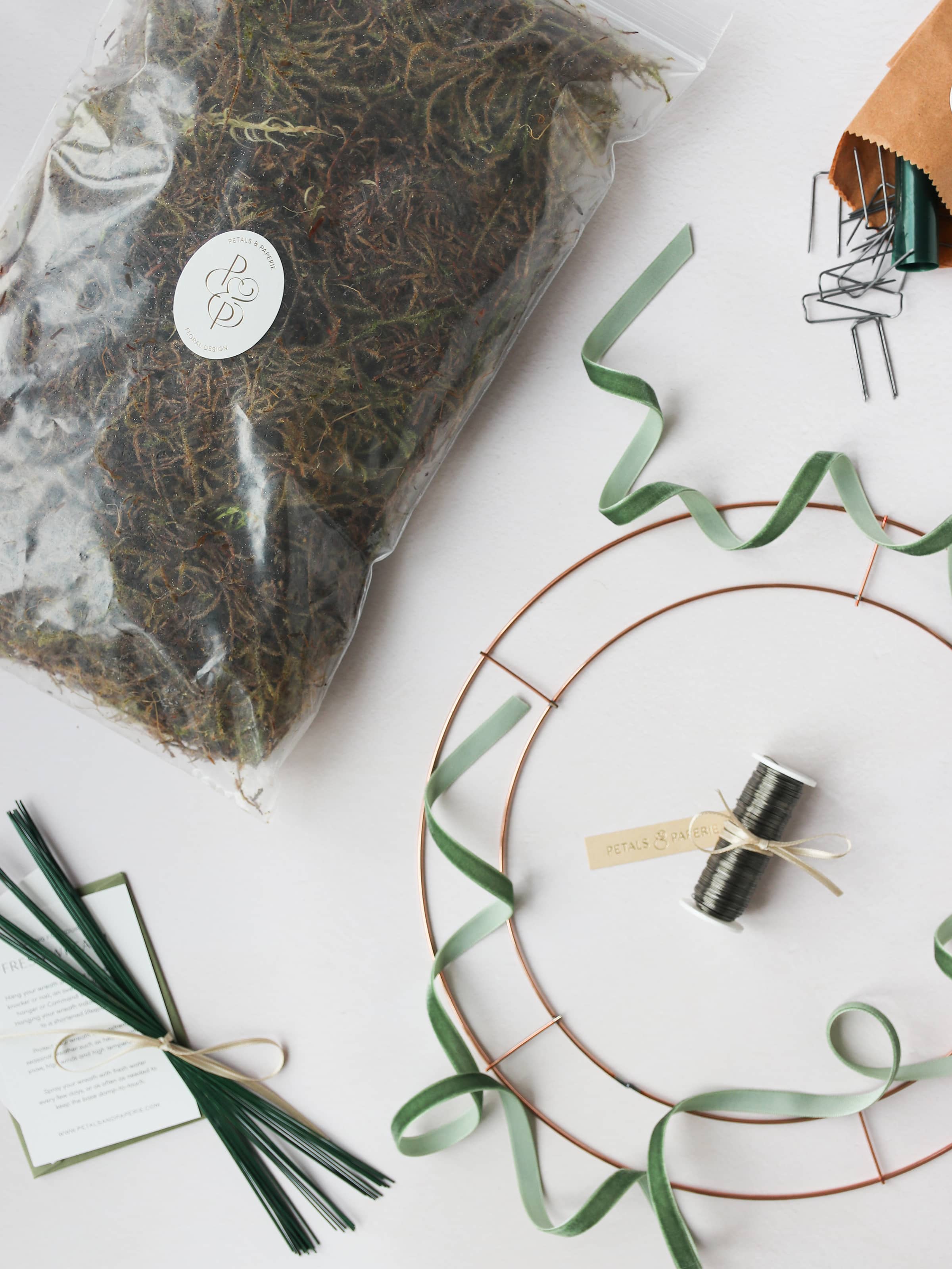 DIY Christmas Wreath Making Basic Kit - 12"