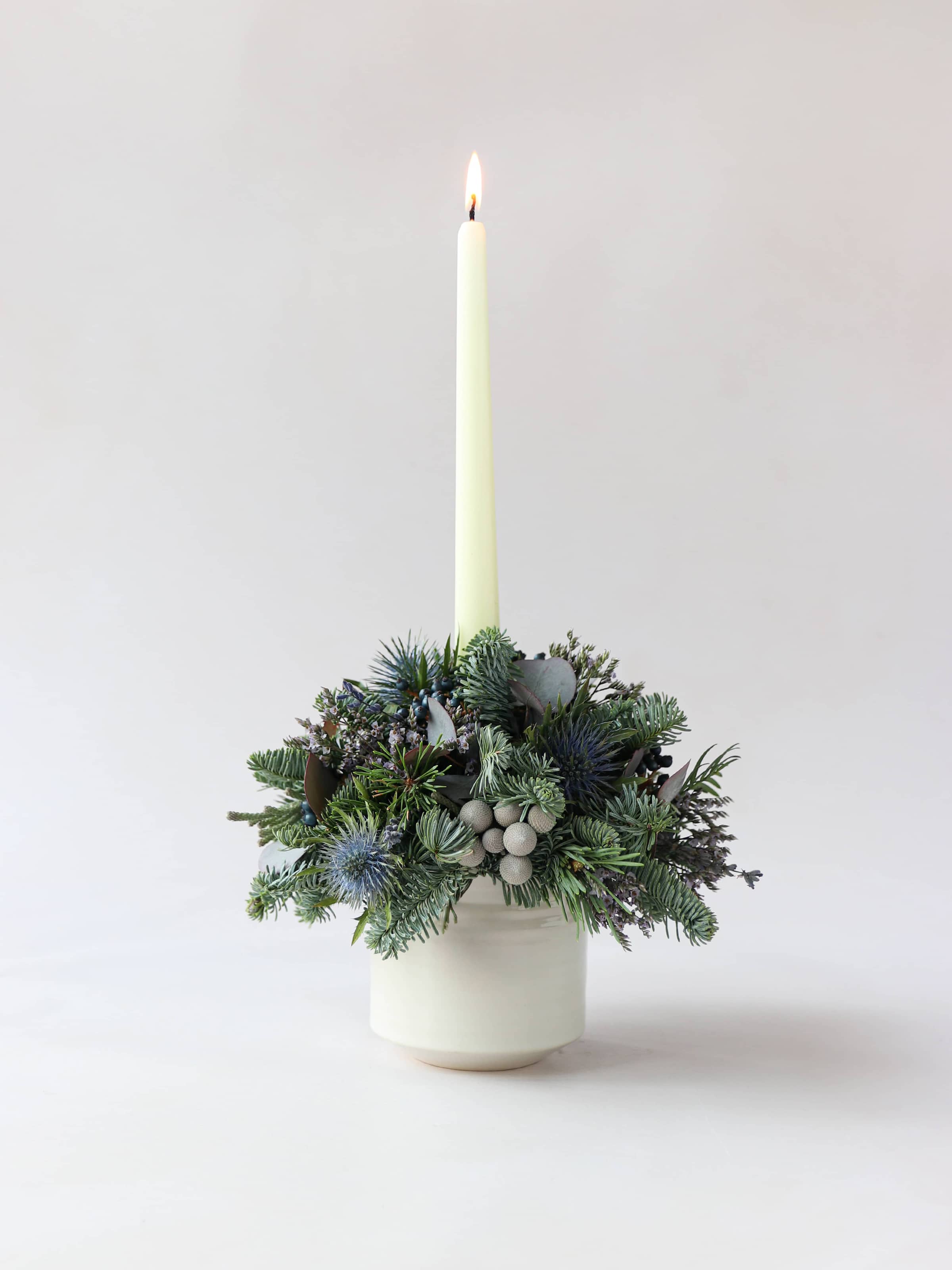 Christmas Candle Arrangement - 'Blue Christmas'