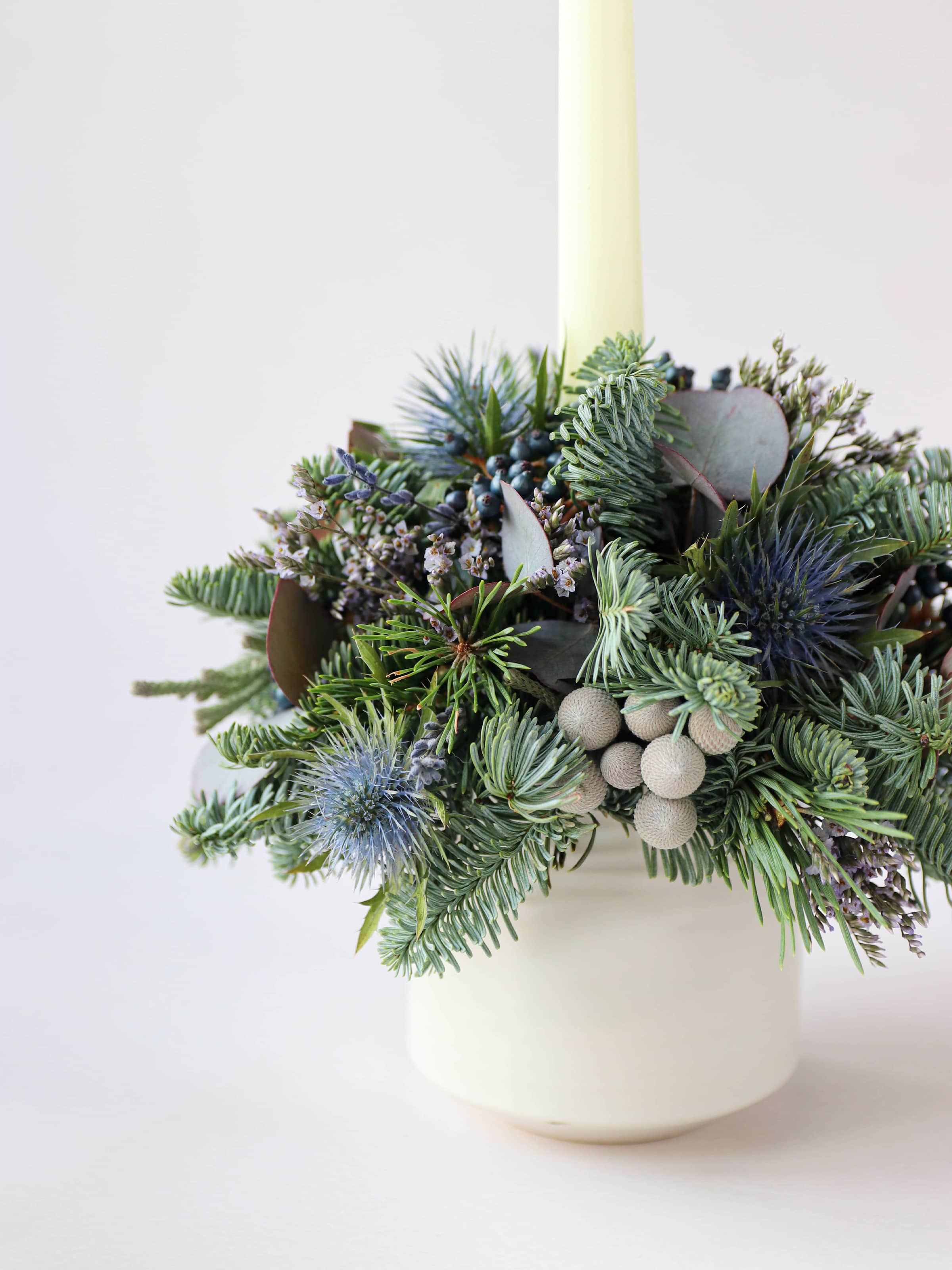 Christmas Candle Arrangement - 'Blue Christmas'