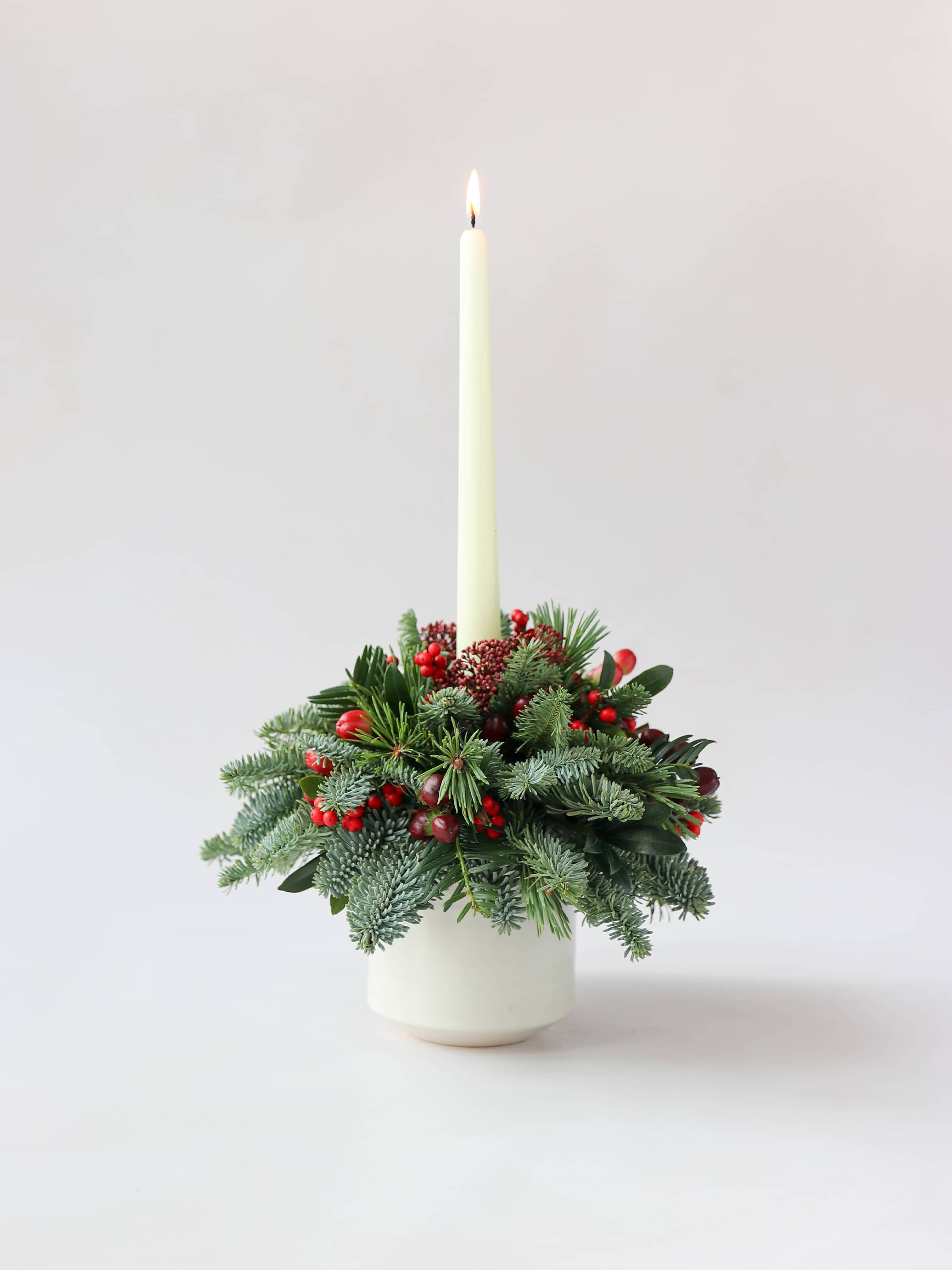 Christmas Candle Arrangement - 'Merry Berry'