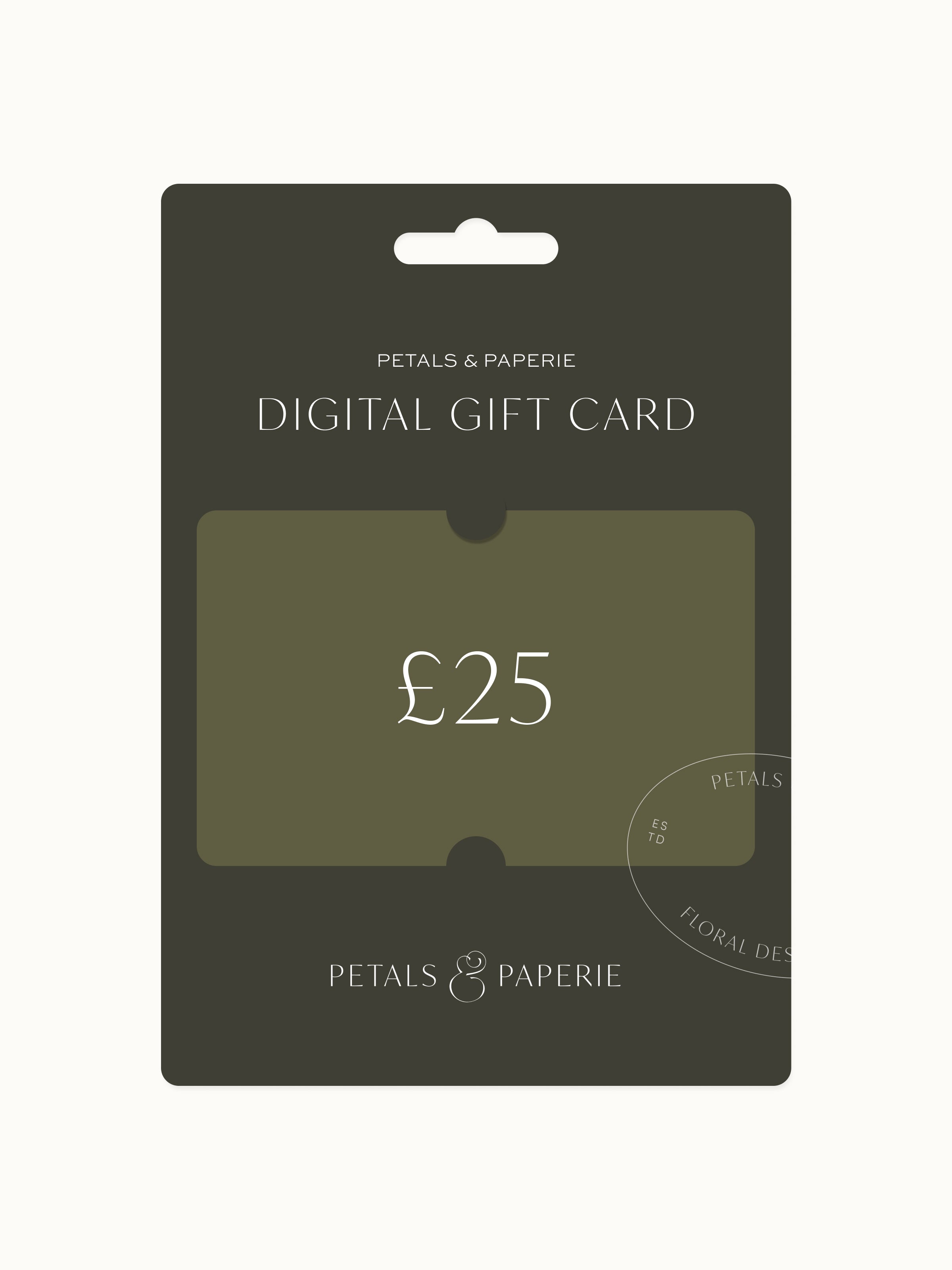 Petals & Paperie £25 Digital Card Image
