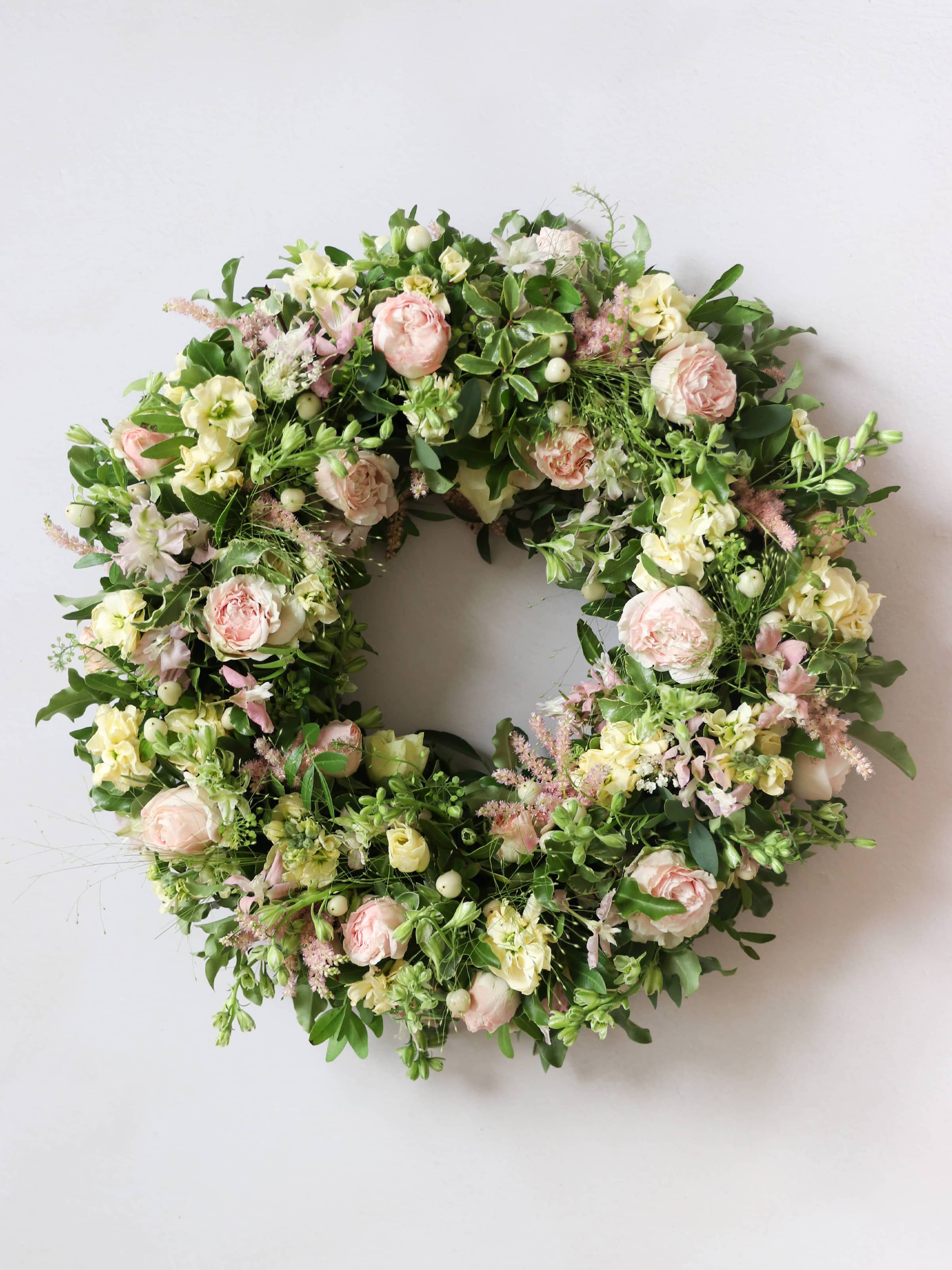 Pastel Loose Funeral Wreath