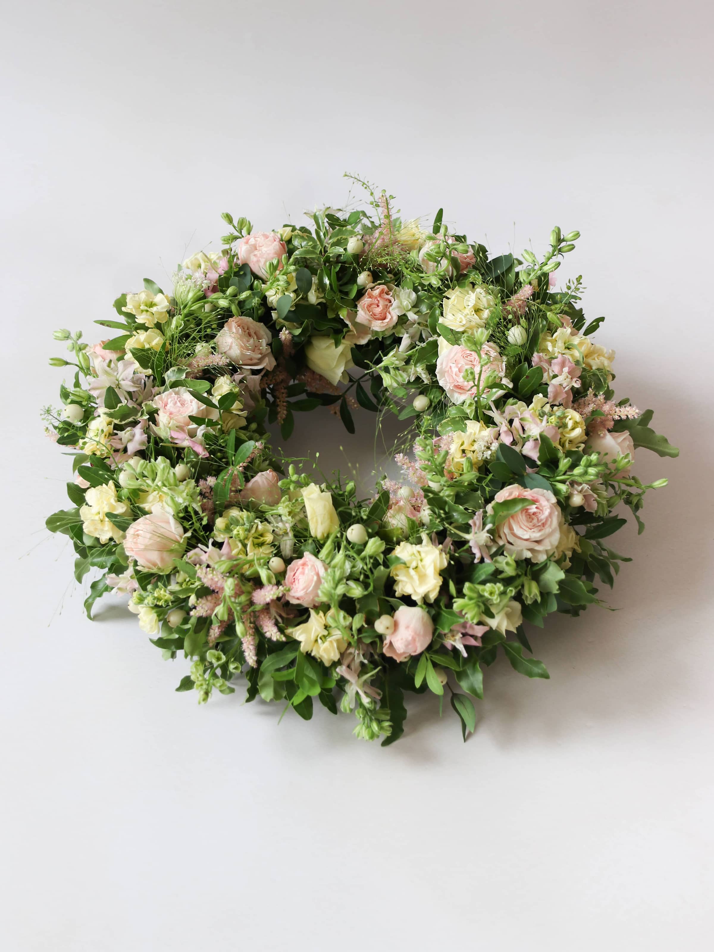 Pastel Loose Funeral Wreath