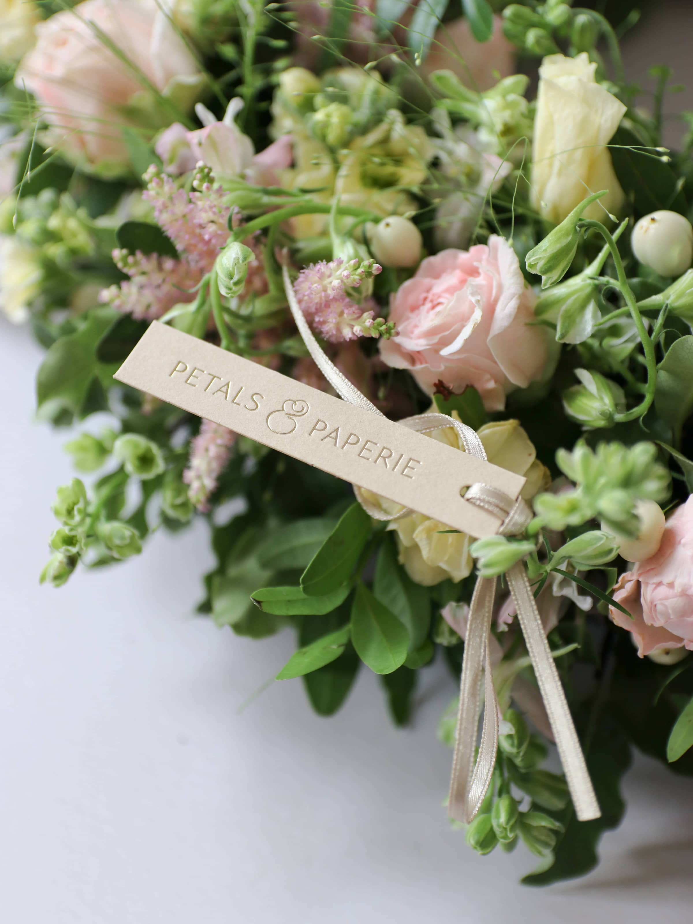 Pastel Loose Funeral Wreath