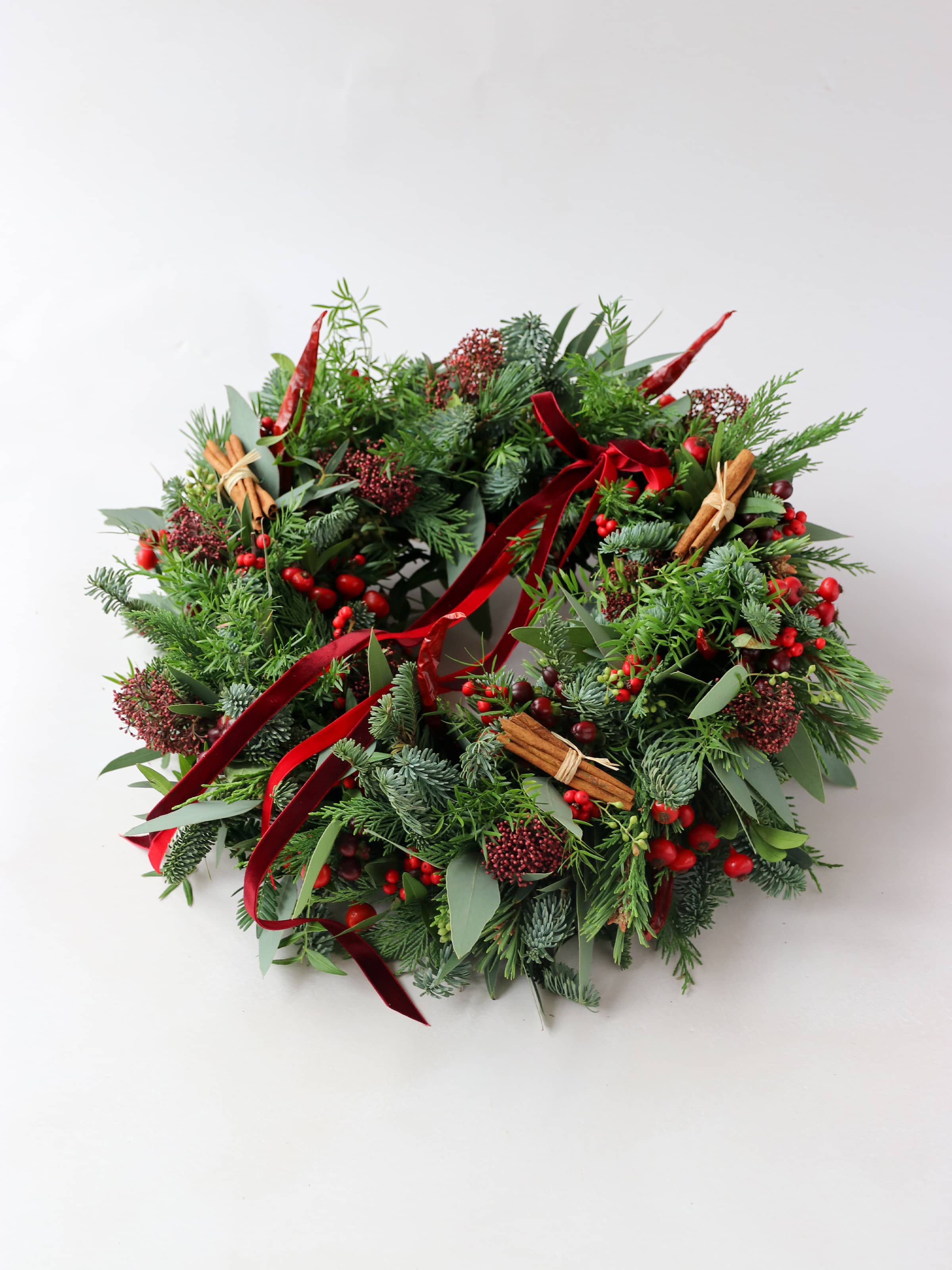 The 'Merry Berry' - Luxury Fresh Christmas Door Wreath