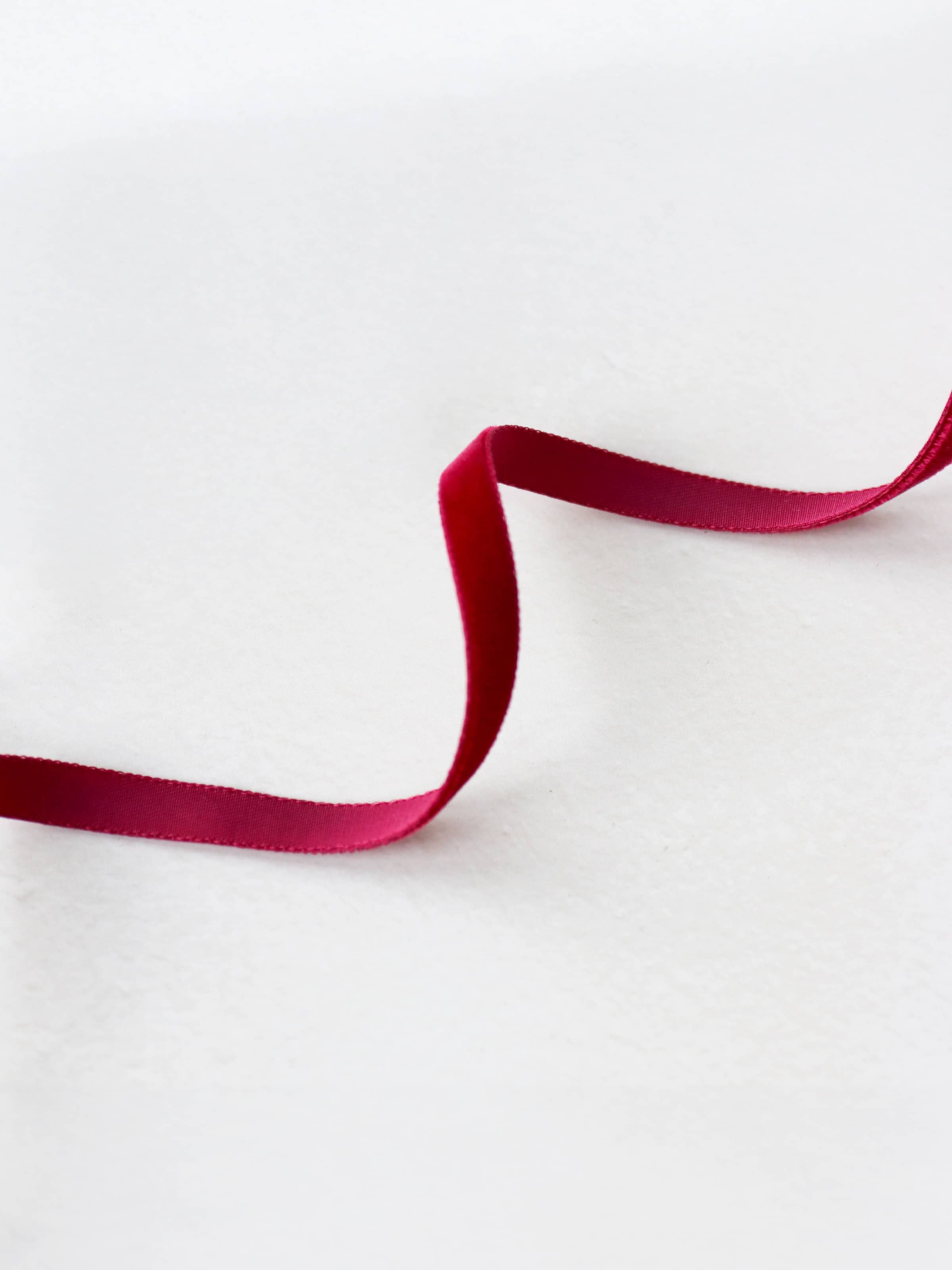 Thin Velvet Ribbon