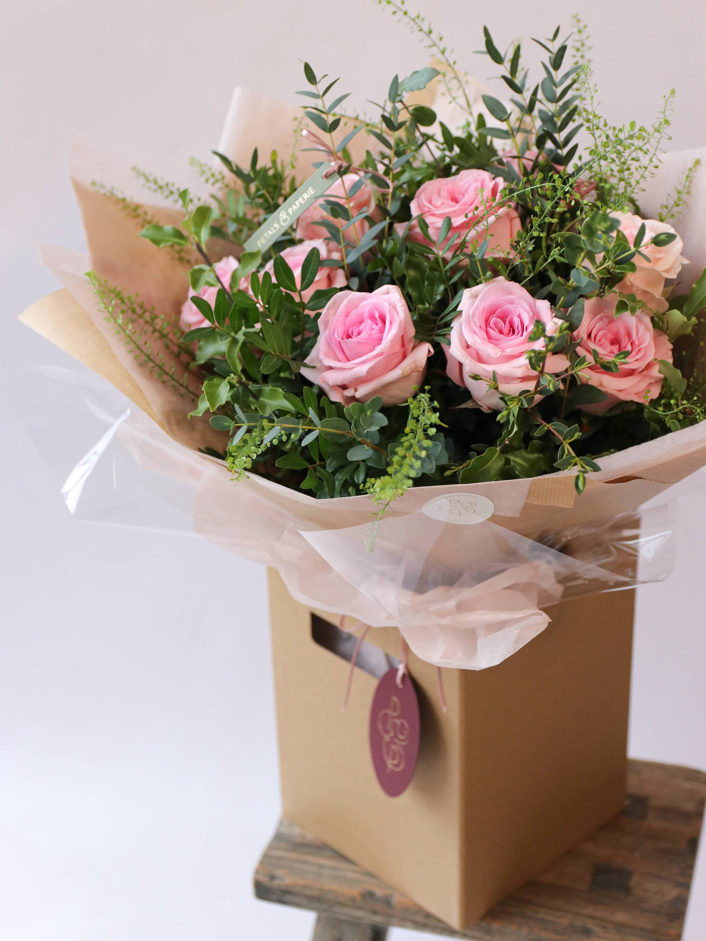 Valentine's Day Luxury Pink Rose Bouquet