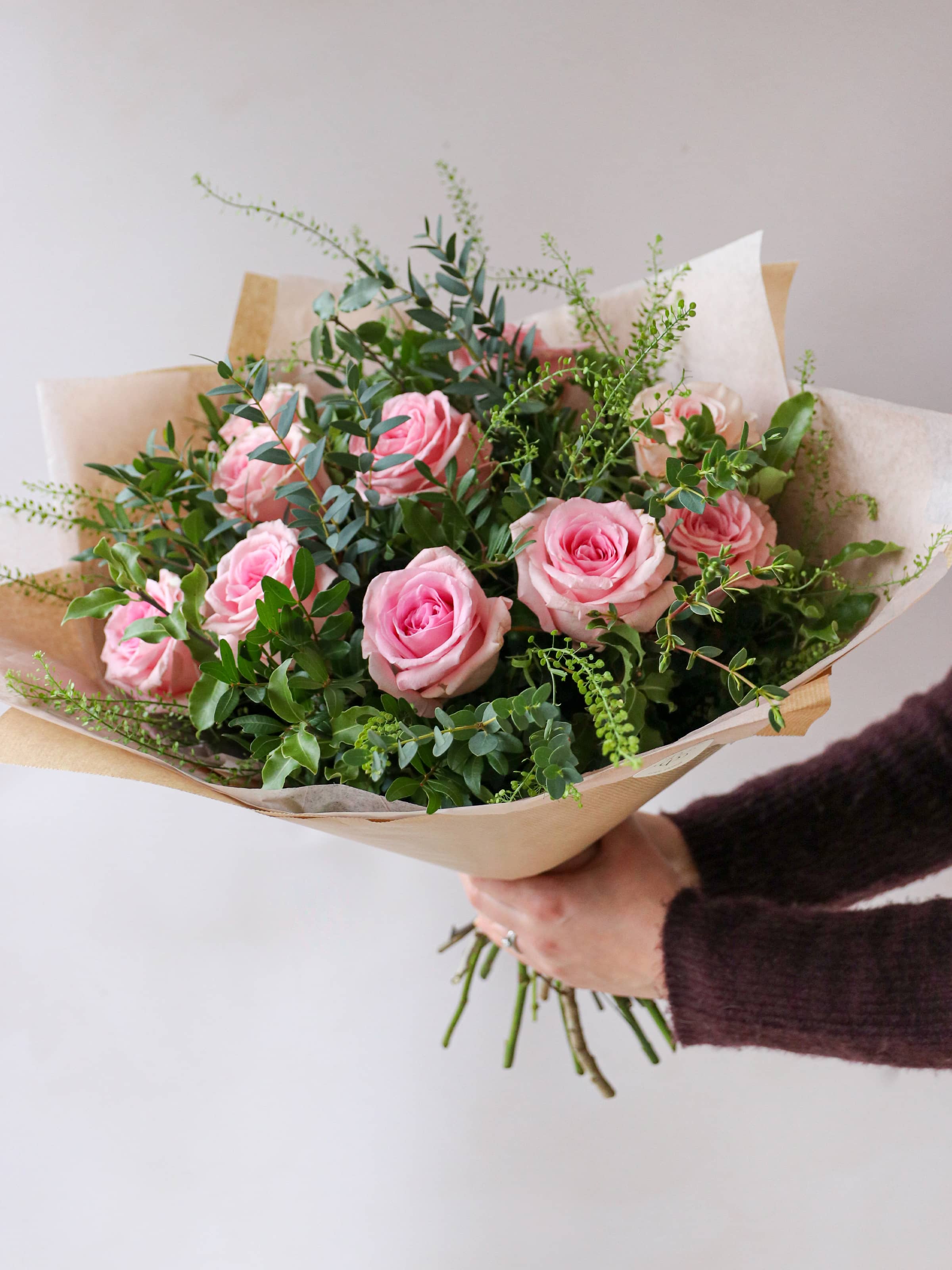 Valentine's Day Luxury Pink Rose Bouquet
