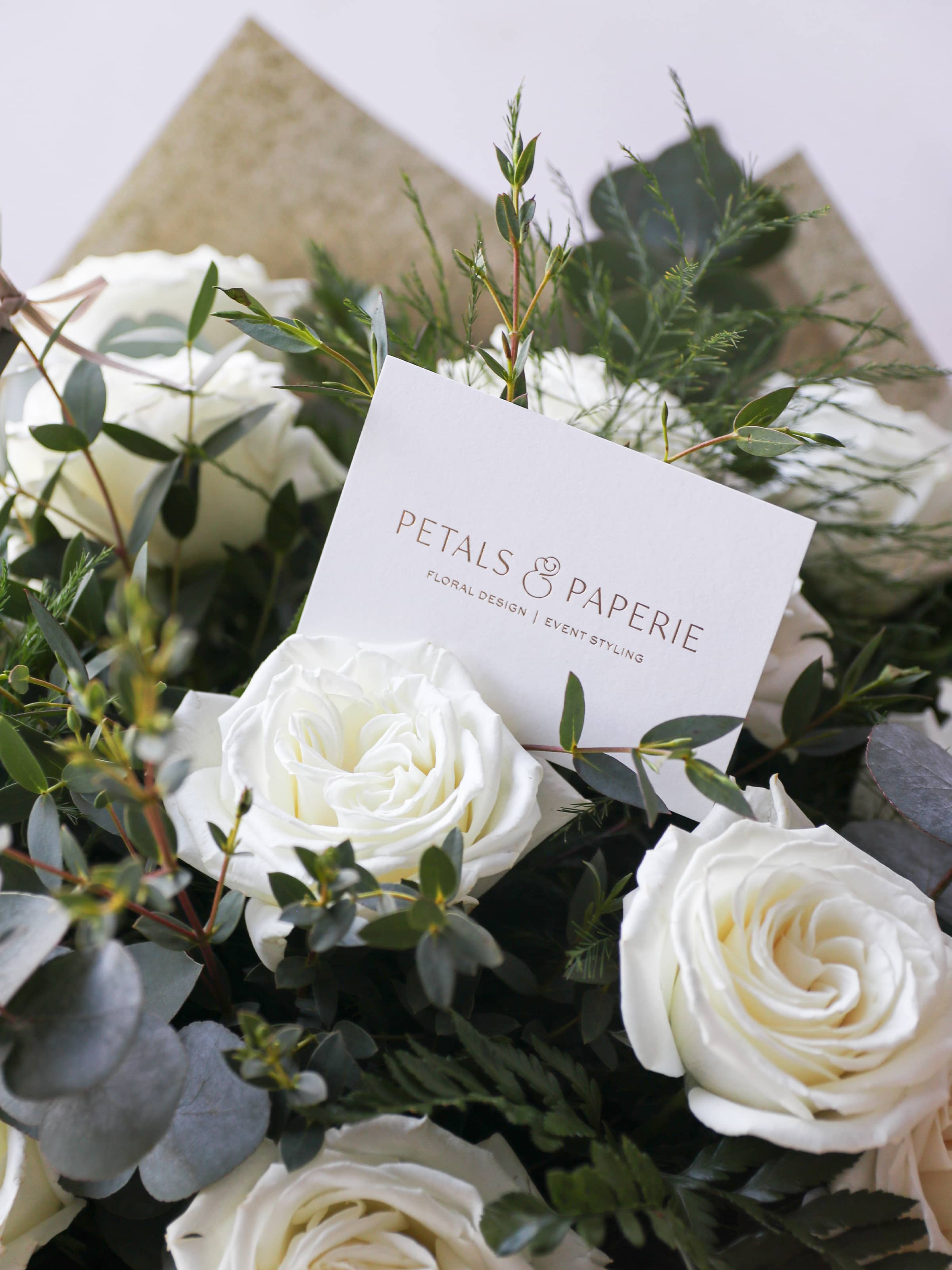 Valentine's Day Luxury White Rose Bouquet