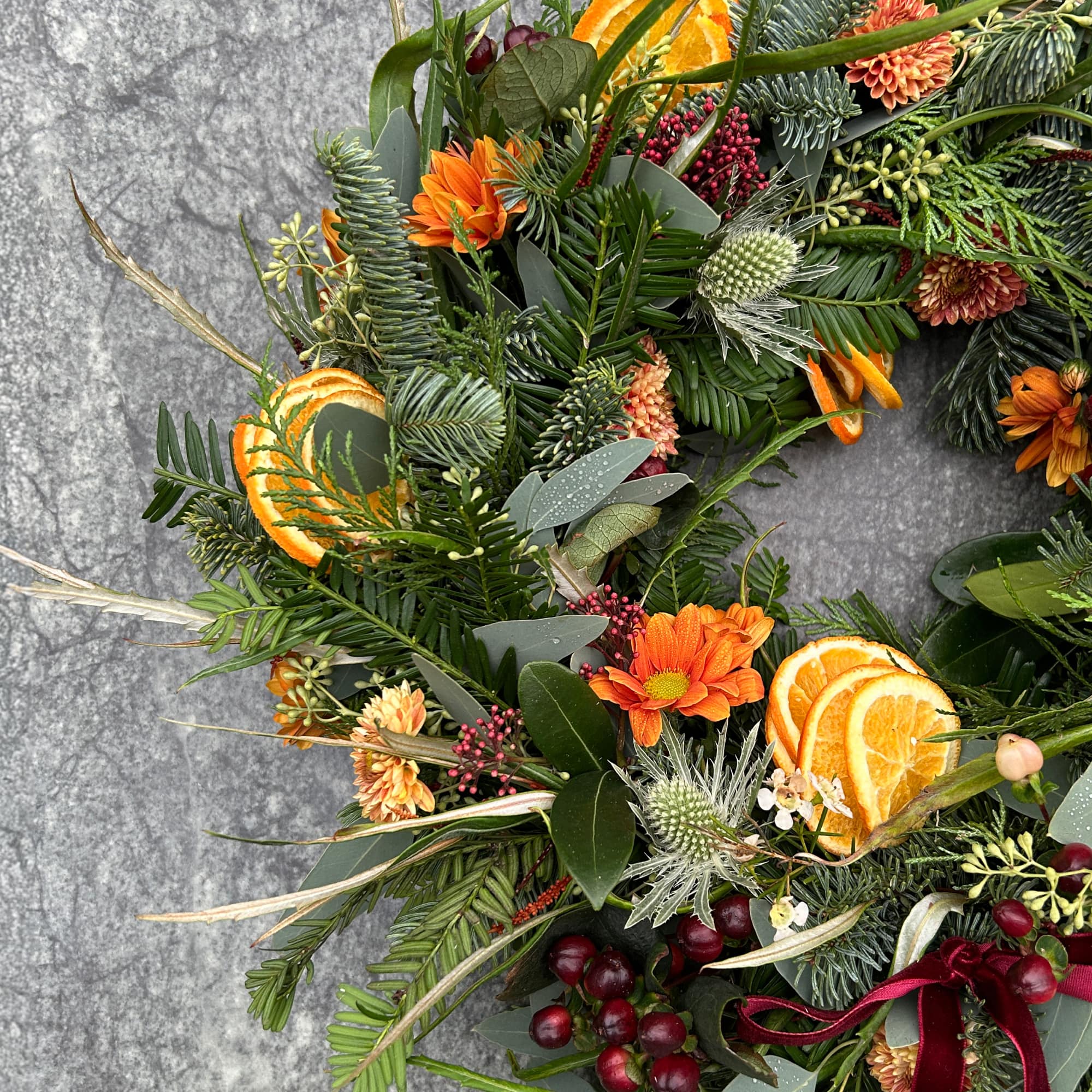 Citrus - Luxury 12" Fresh Festive Wreath