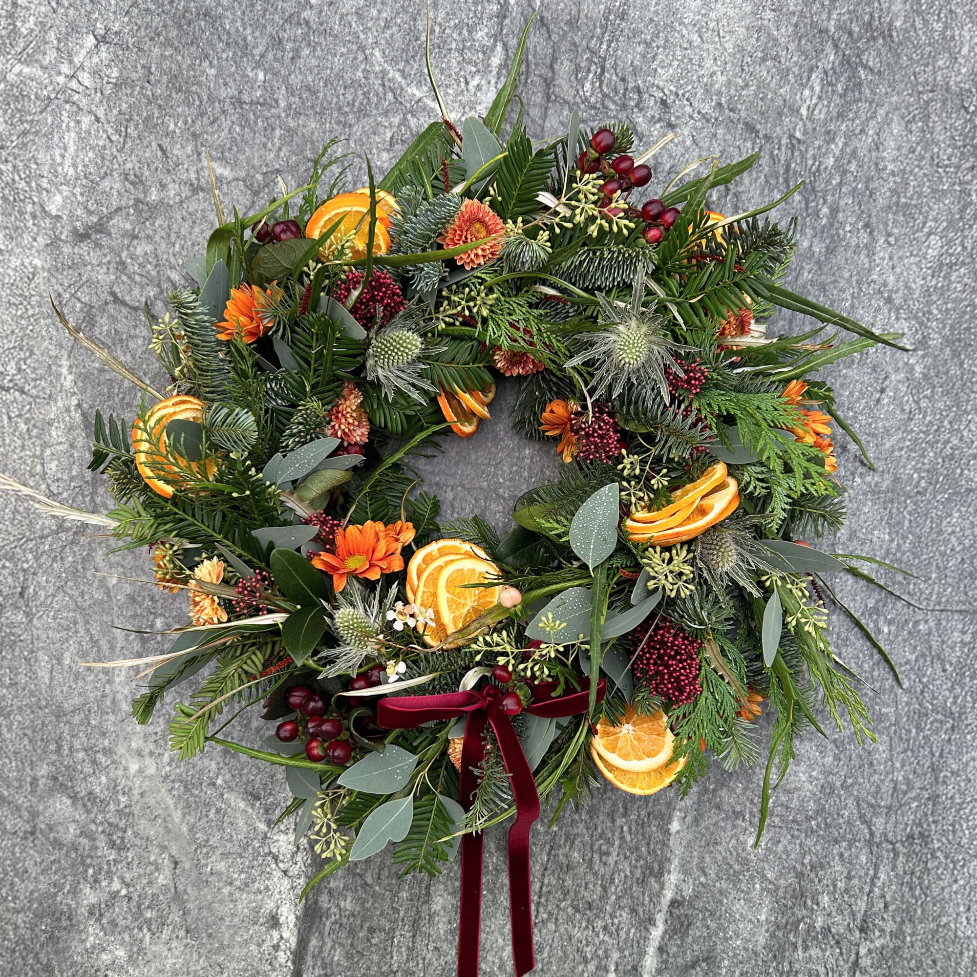 Citrus - Luxury 12" Fresh Festive Wreath