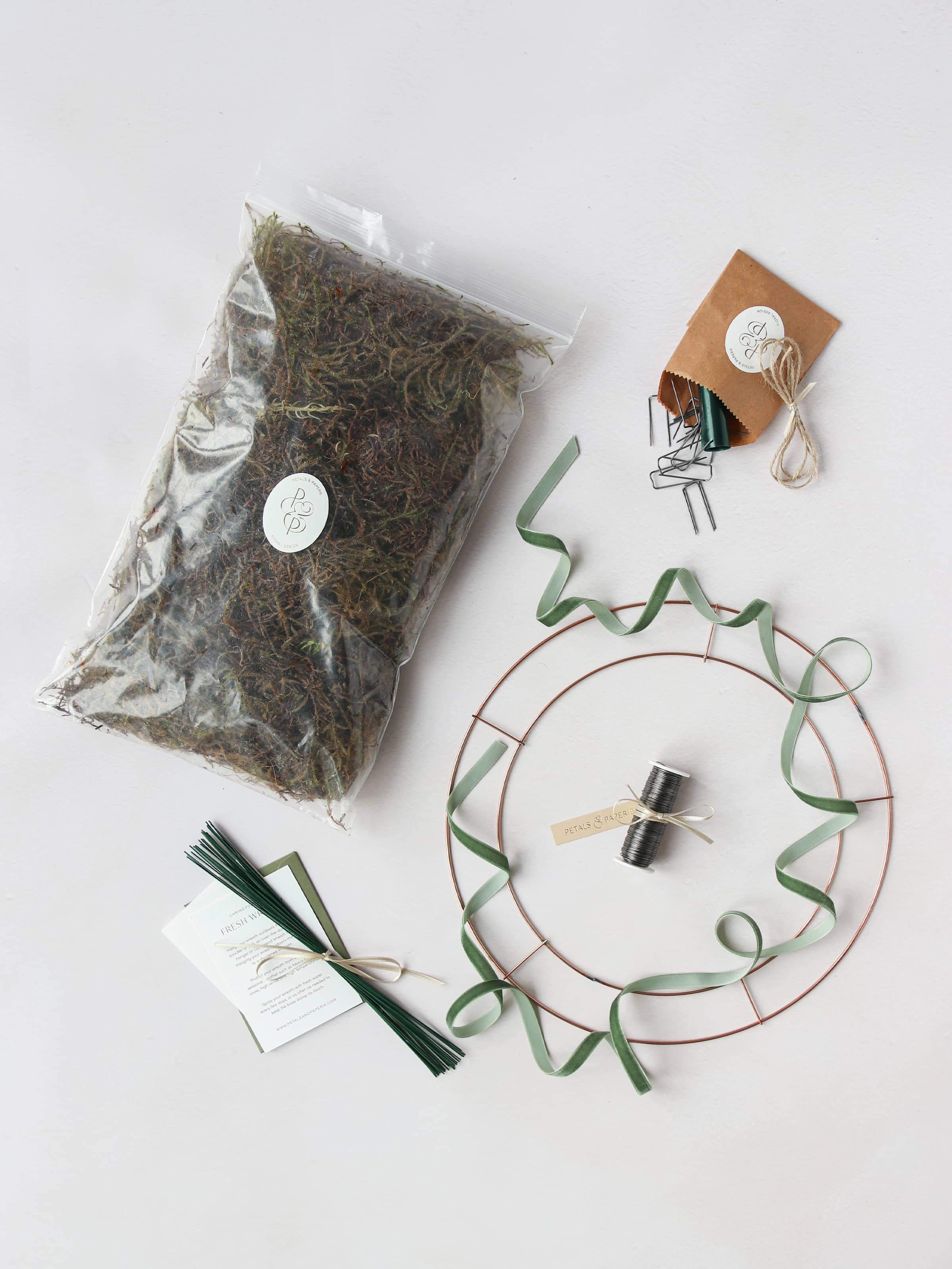 DIY Christmas Wreath Making Basic Kit - 12"