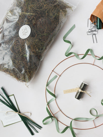 DIY Christmas Wreath Making Basic Kit - 14"