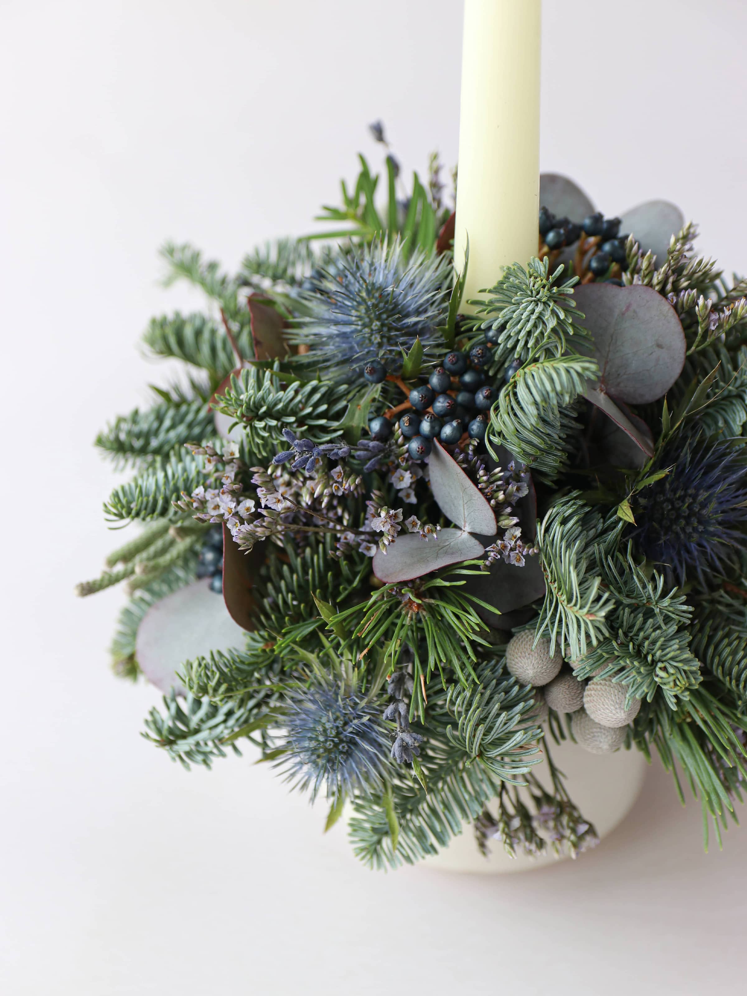 Christmas Candle Arrangement - 'Blue Christmas'