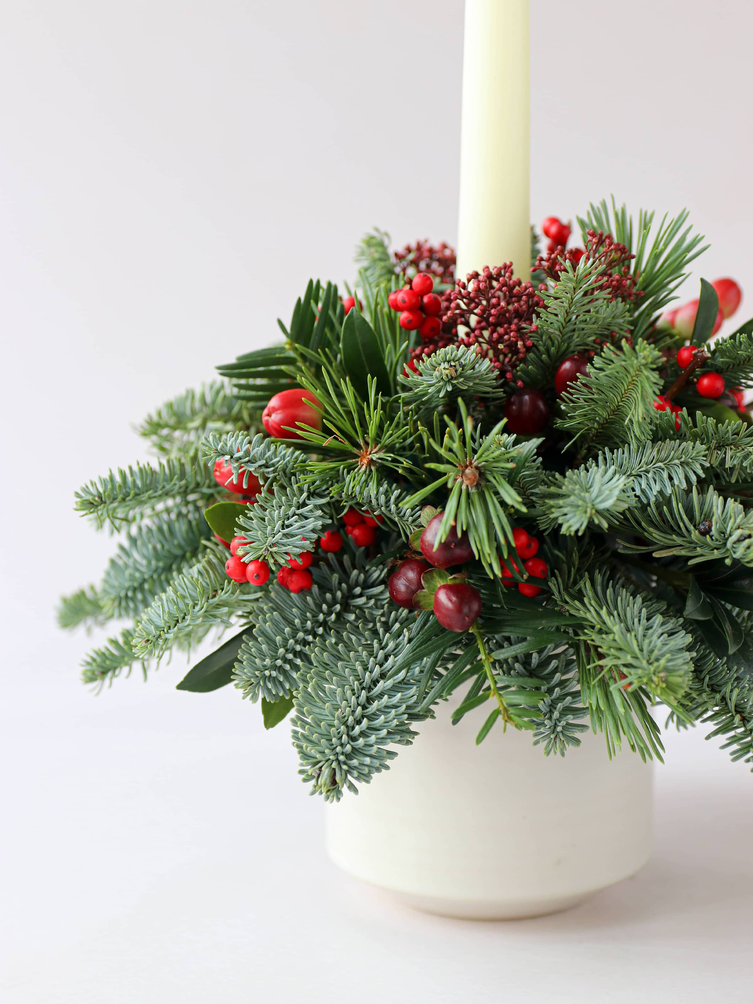 Christmas Candle Arrangement - 'Merry Berry'