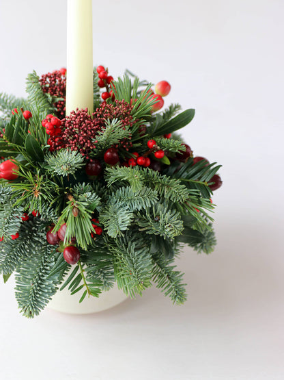 Christmas Candle Arrangement - 'Merry Berry'