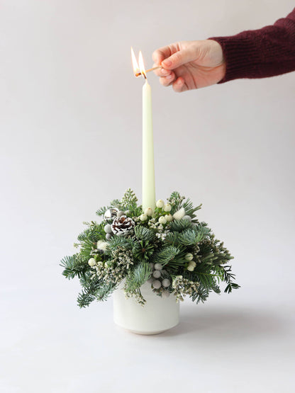 Christmas Candle Arrangement - 'Winter Wonderland'