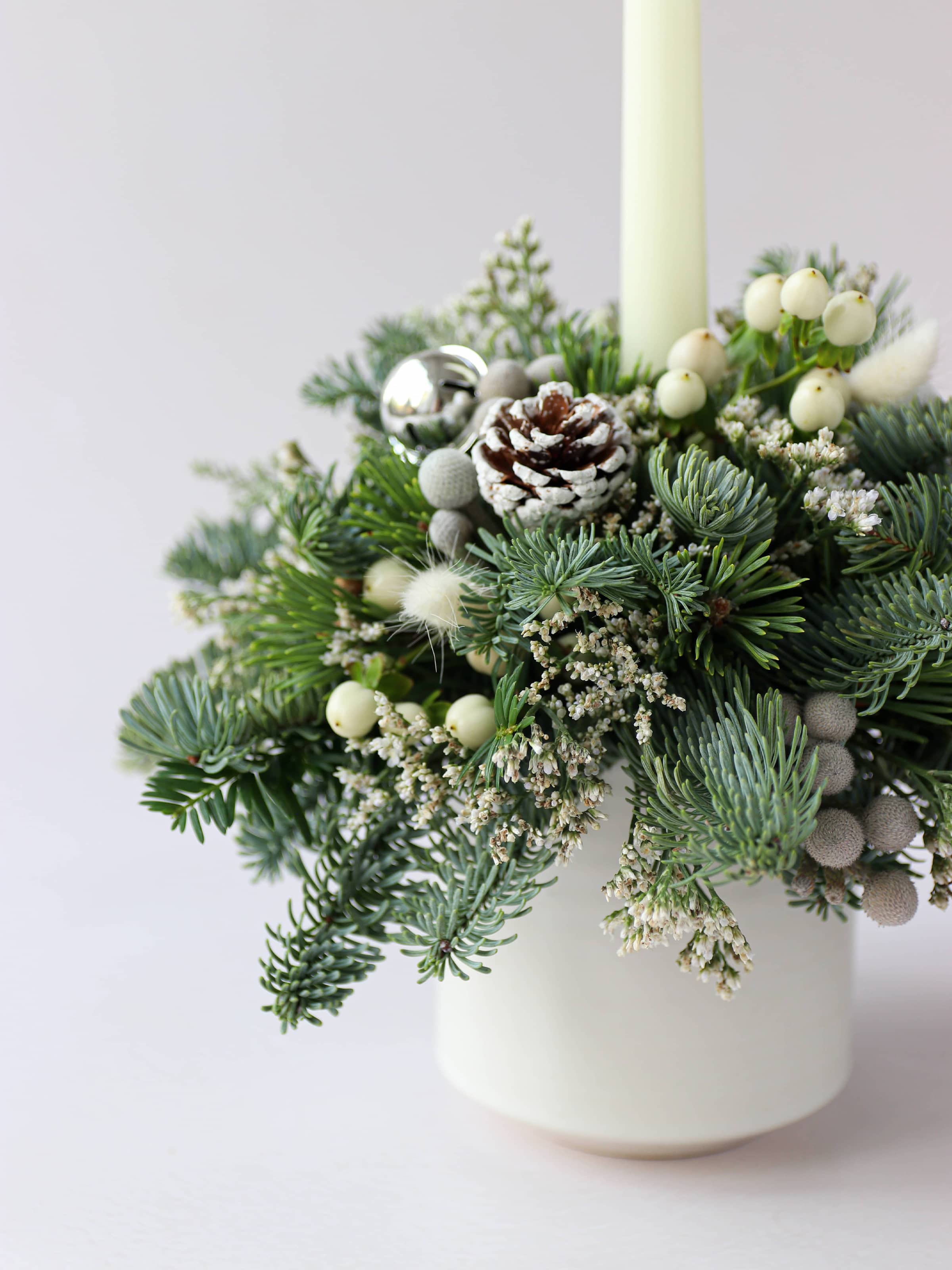 Christmas Candle Arrangement - 'Winter Wonderland'