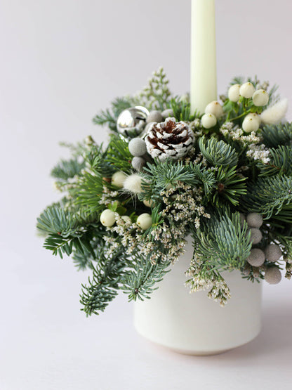 Christmas Candle Arrangement - 'Winter Wonderland'