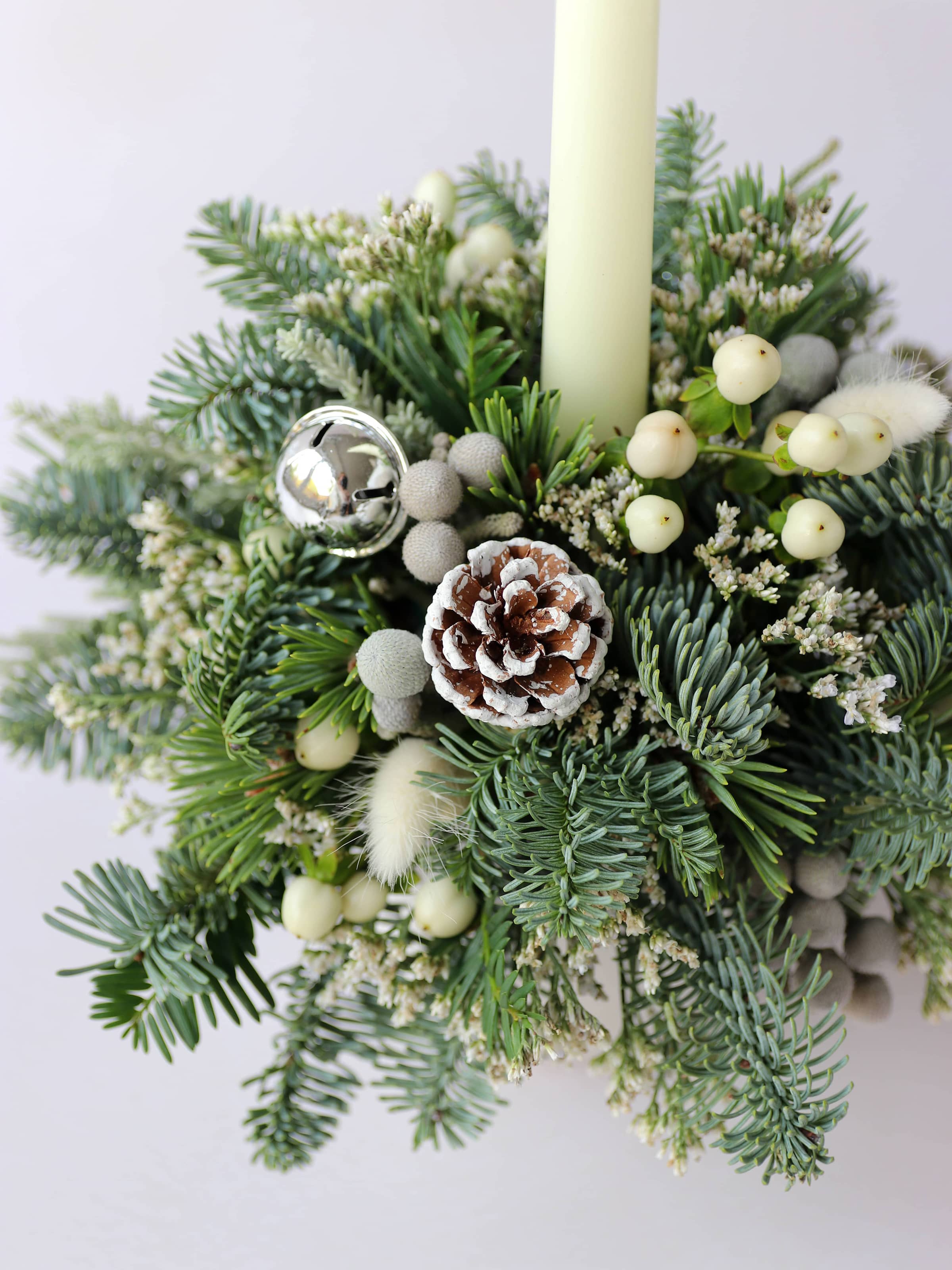 Christmas Candle Arrangement - 'Winter Wonderland'
