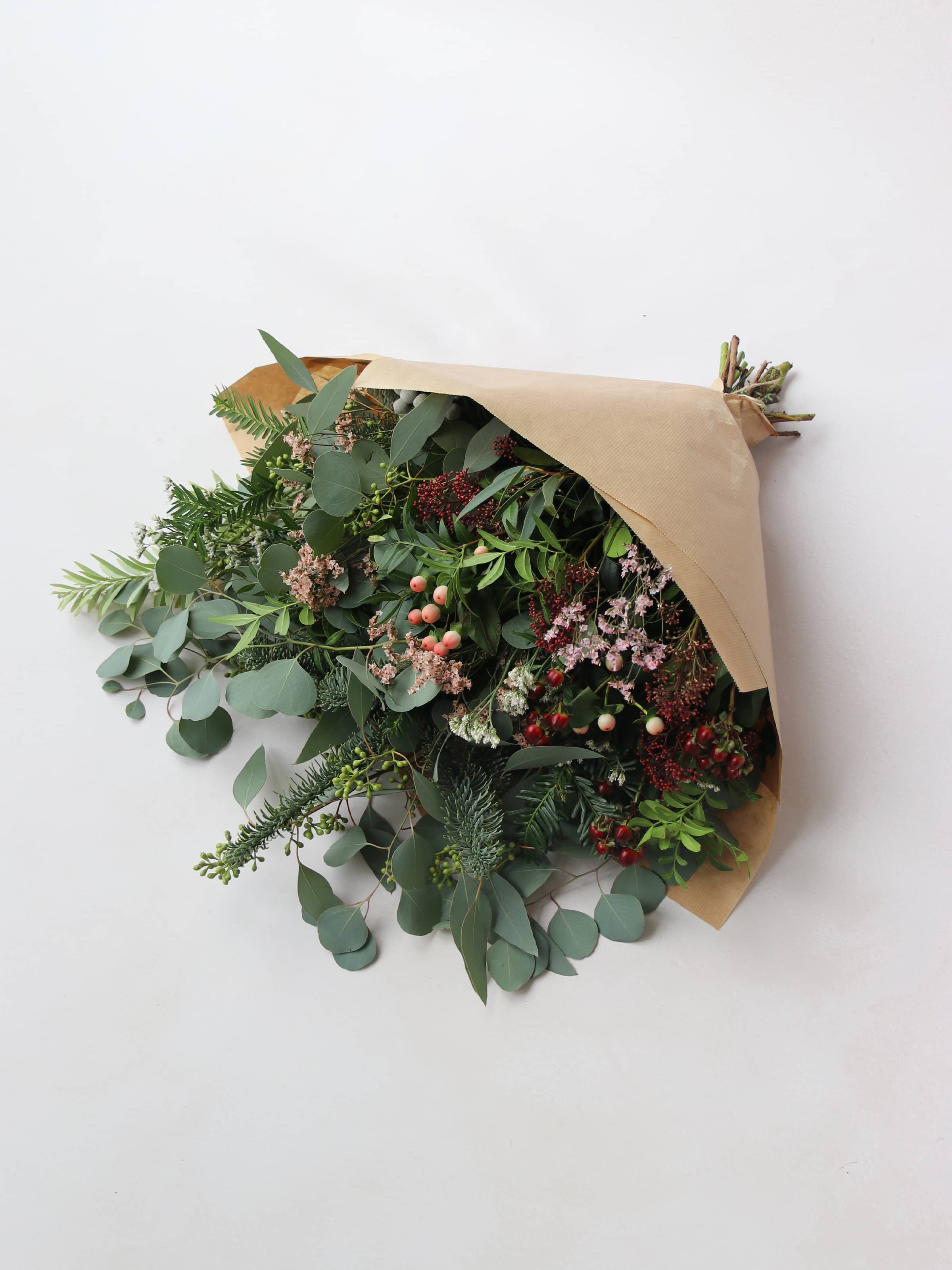 Pretty Pink Wreath Foliage Mix
