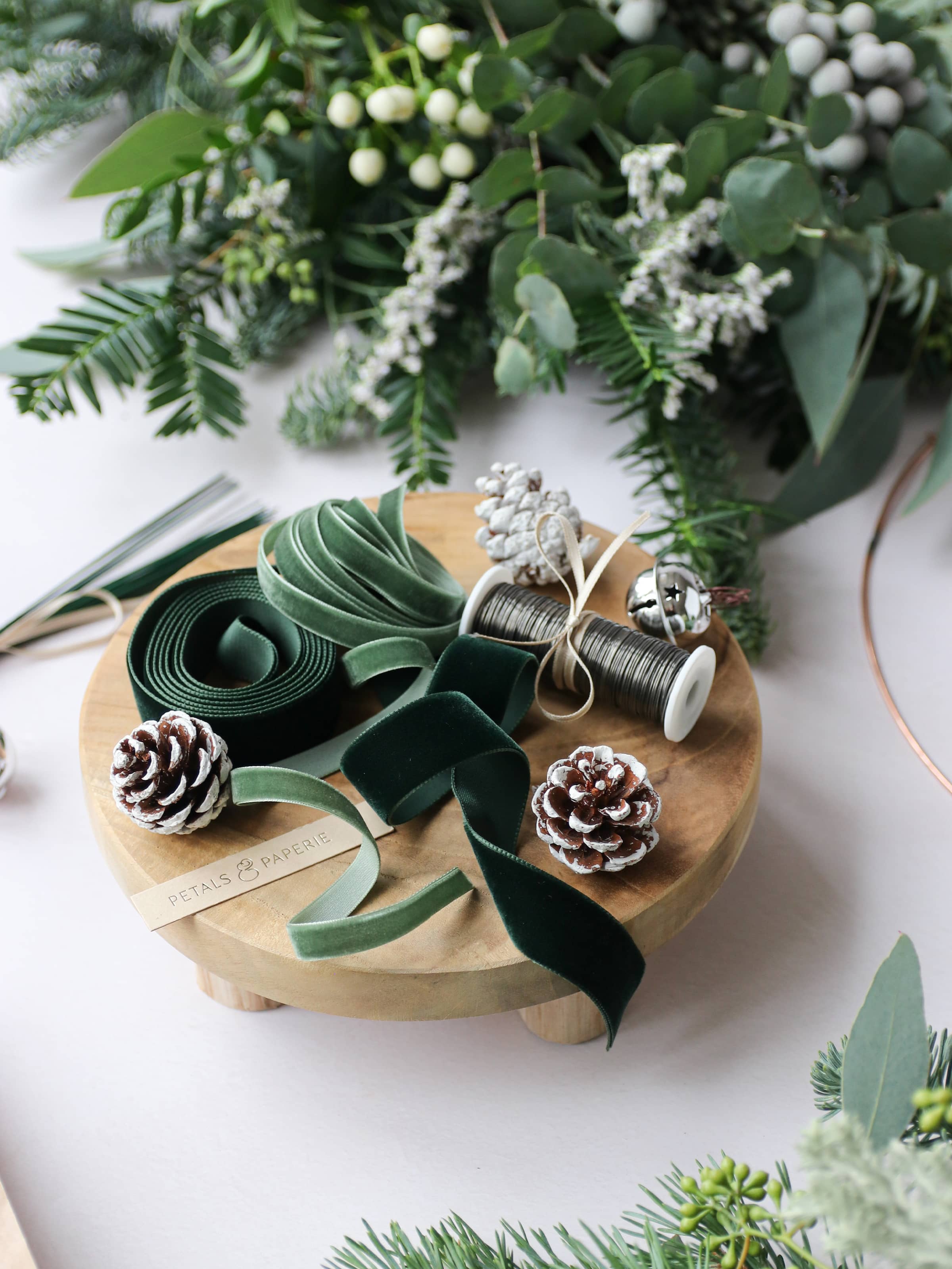DIY 12" Christmas Wreath Making Kit -  'Winter Wonderland'