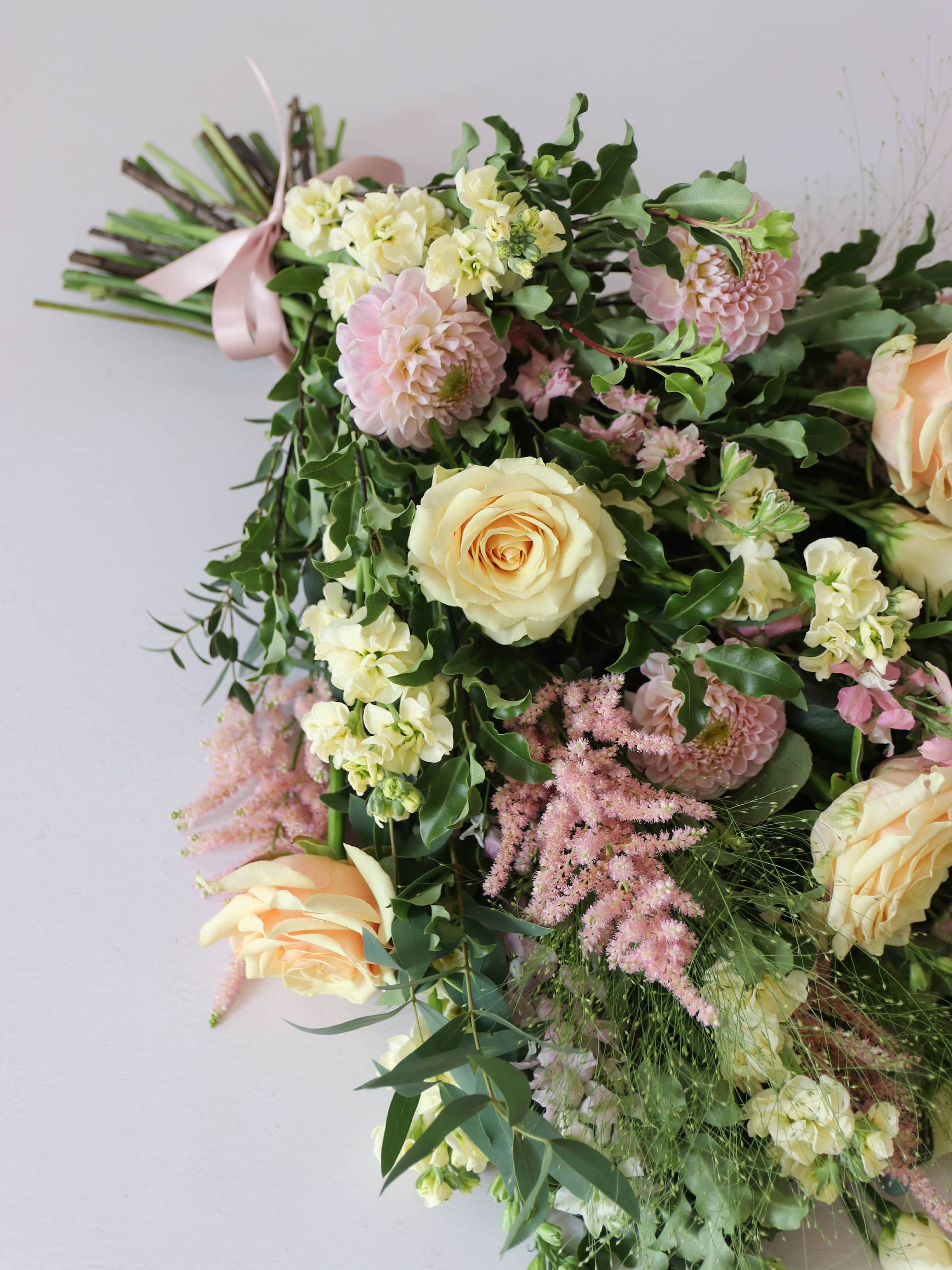 Pastel Tied Funeral Sheaf