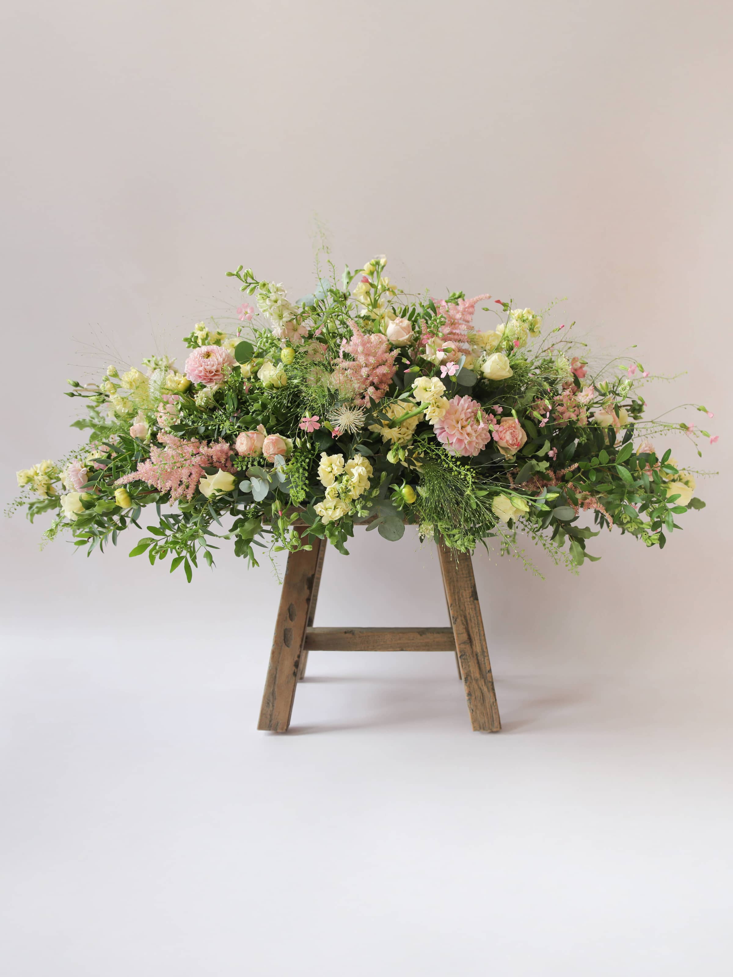 Pastel Double Ended Coffin Spray