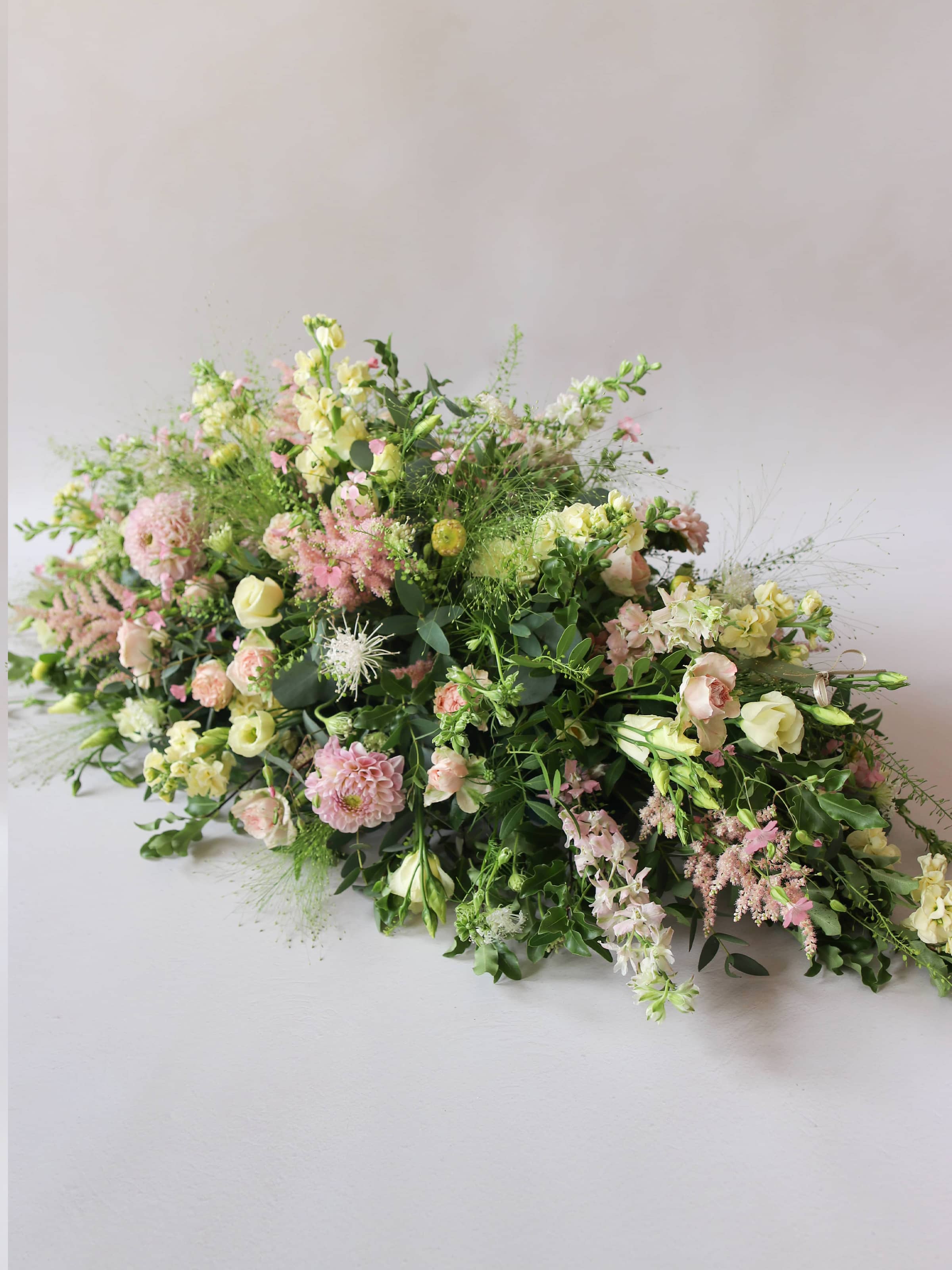 Pastel Double Ended Coffin Spray