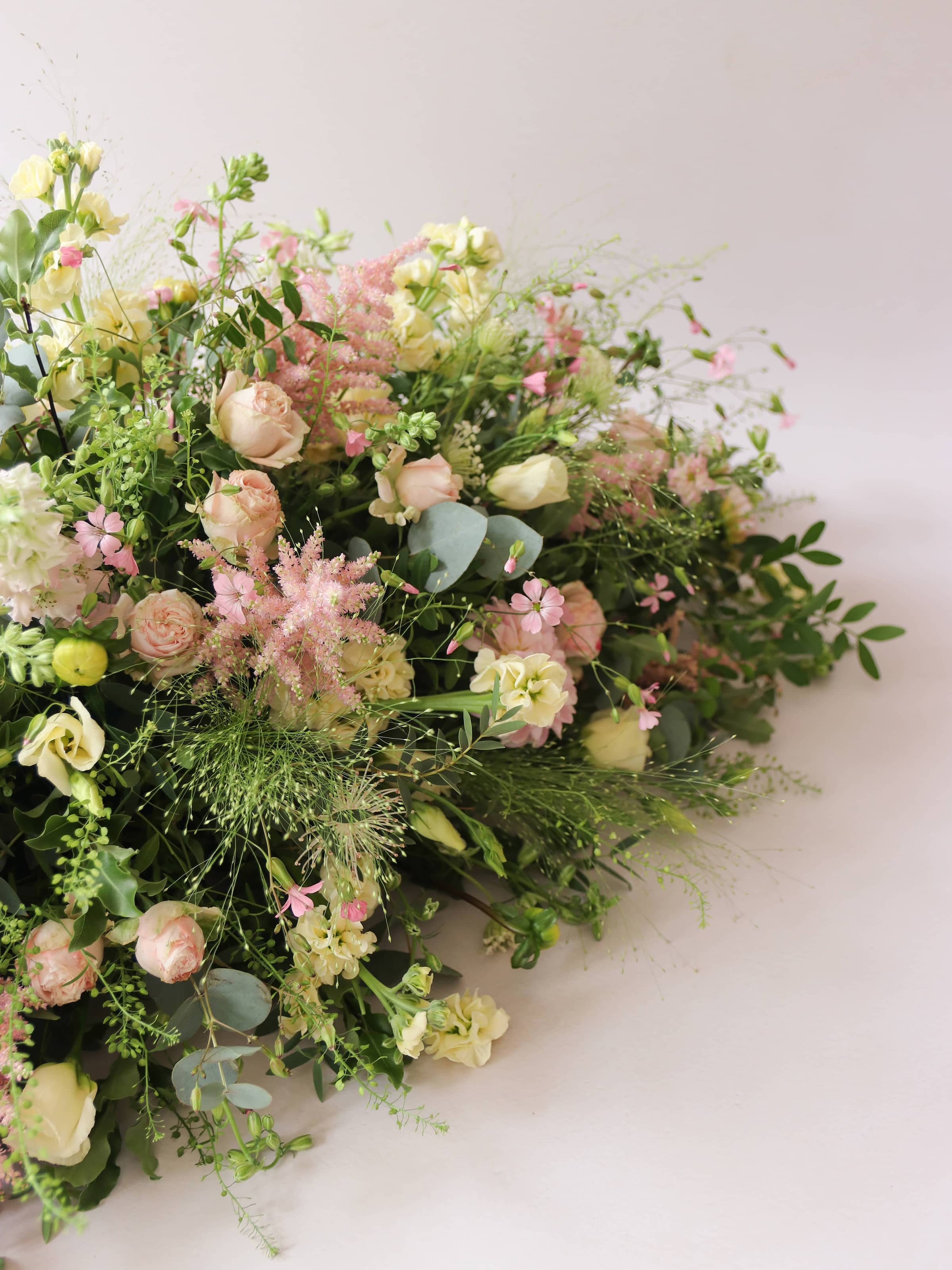 Pastel Double Ended Coffin Spray