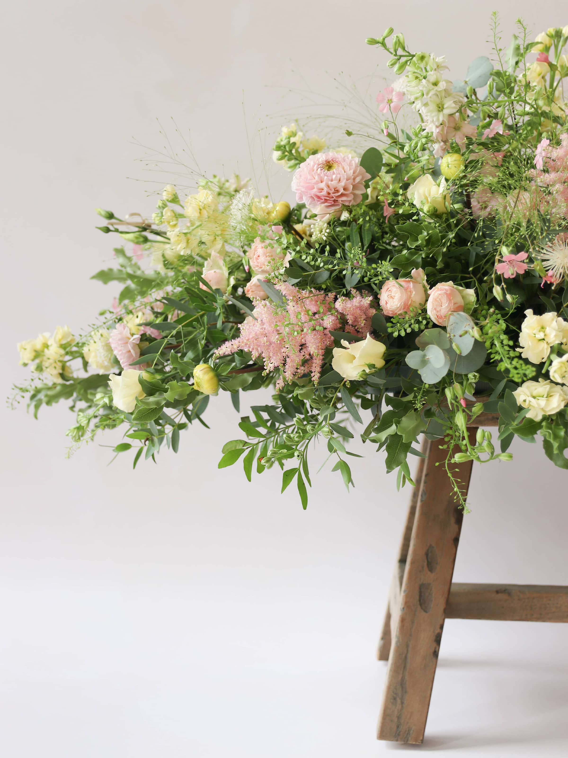 Pastel Double Ended Coffin Spray