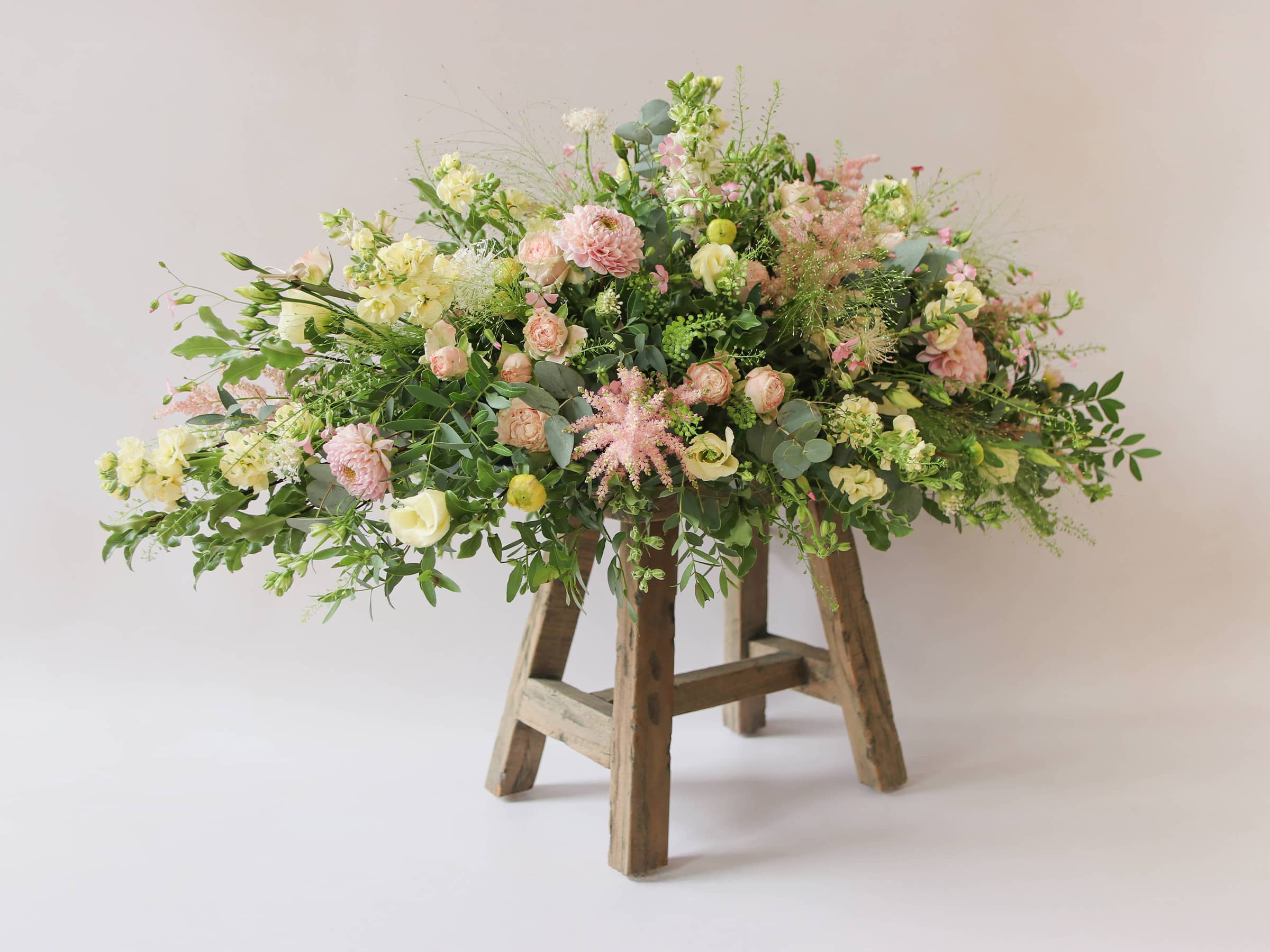 Pastel Double Ended Coffin Spray