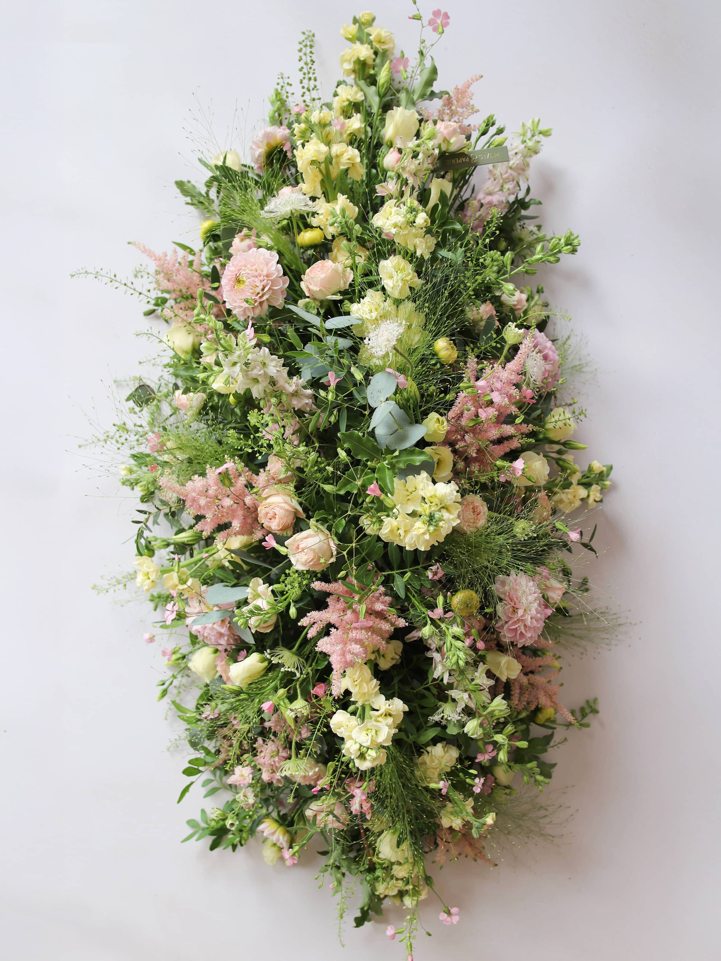 Pastel Double Ended Coffin Spray