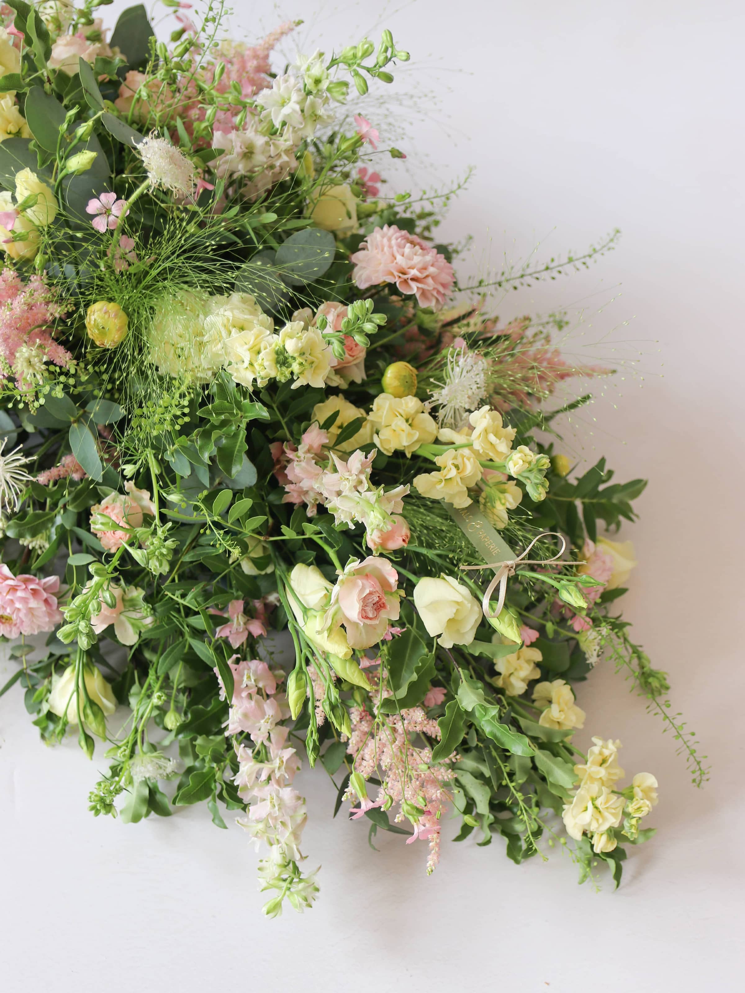 Pastel Double Ended Coffin Spray