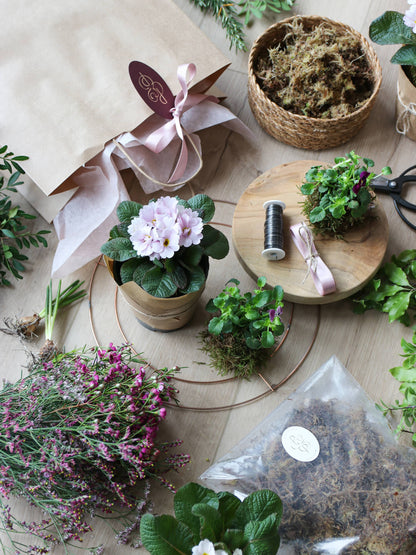 DIY Spring Easter Wreath Making Kit - Pink