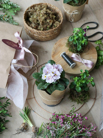 DIY Spring Easter Wreath Making Kit - Pink