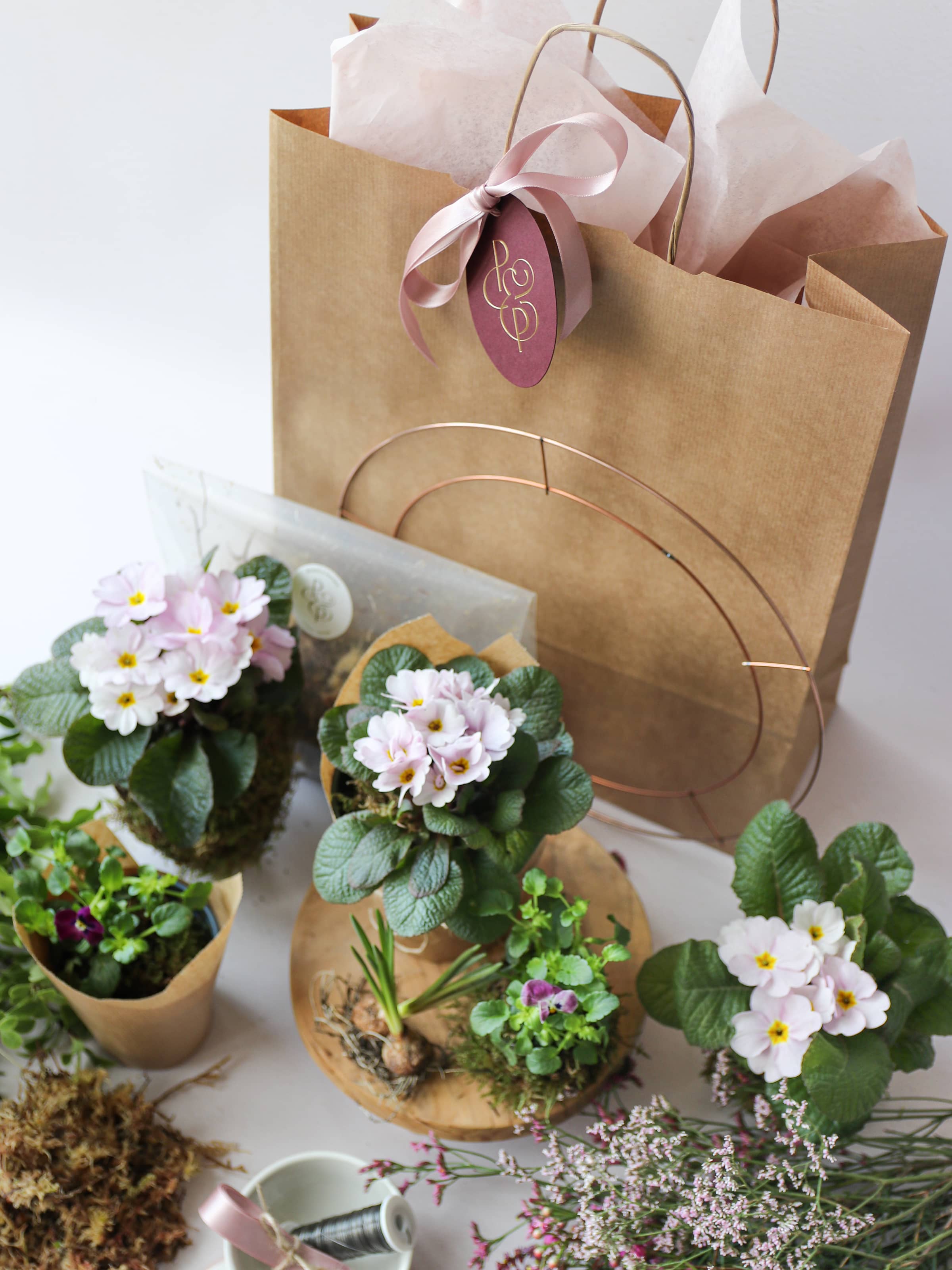 DIY Spring Easter Wreath Making Kit - Pink