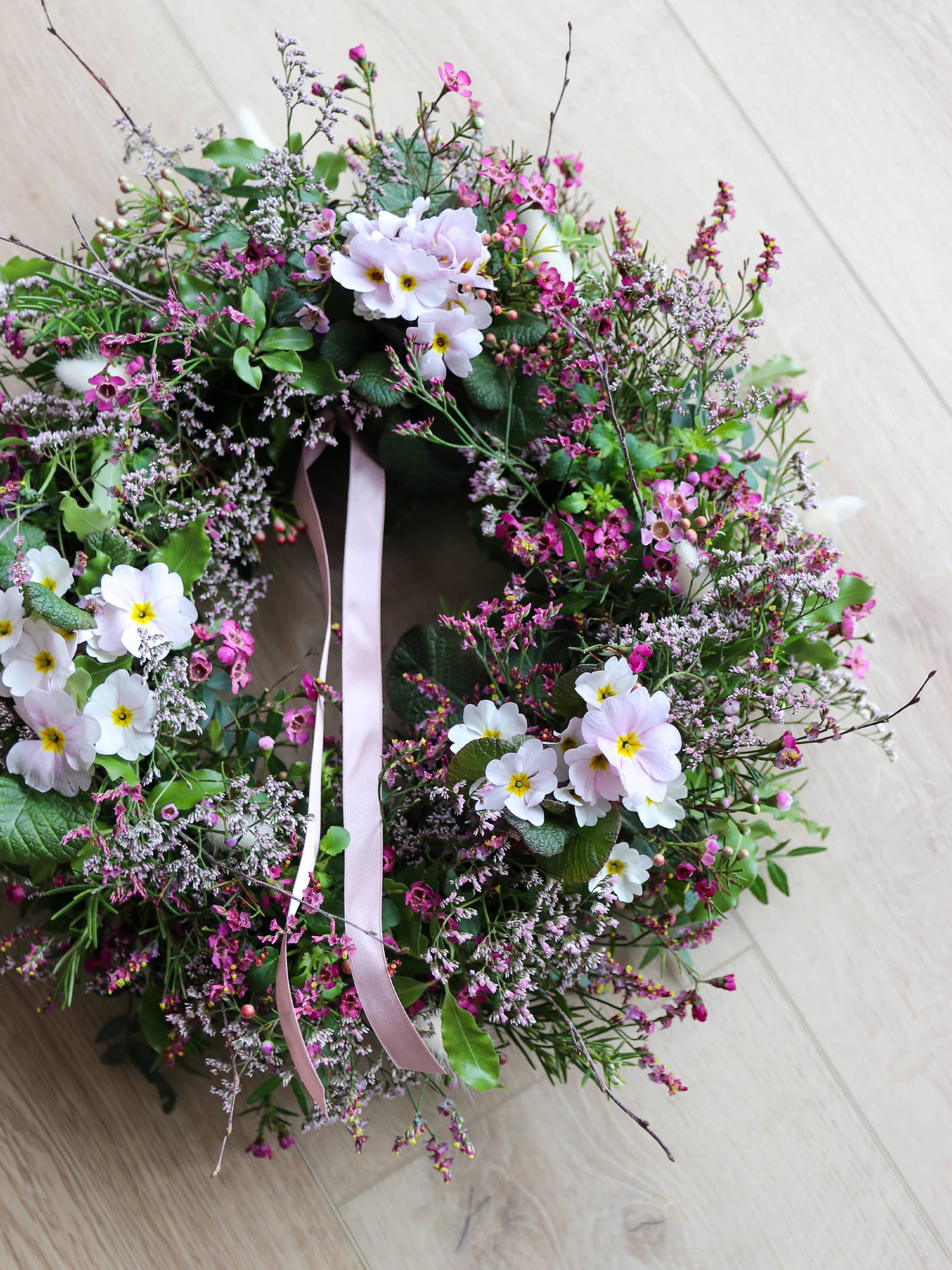 DIY Spring Easter Wreath Making Kit - Pink