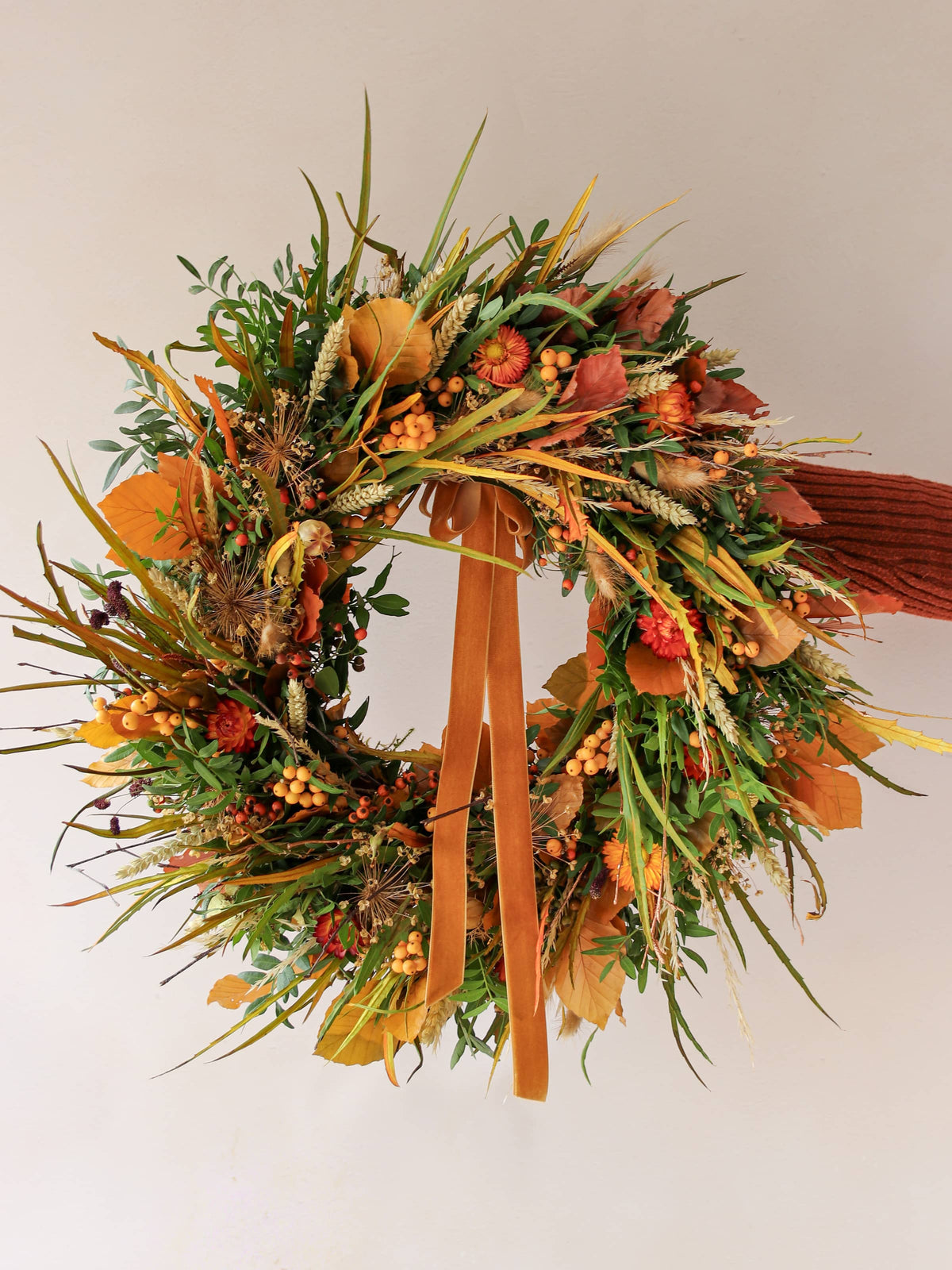 'Autumn Glow' - Luxury Fresh Autumn Door Wreath