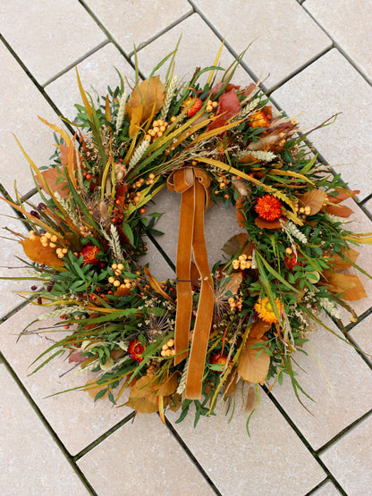 'Autumn Glow' - Luxury Fresh Autumn Door Wreath
