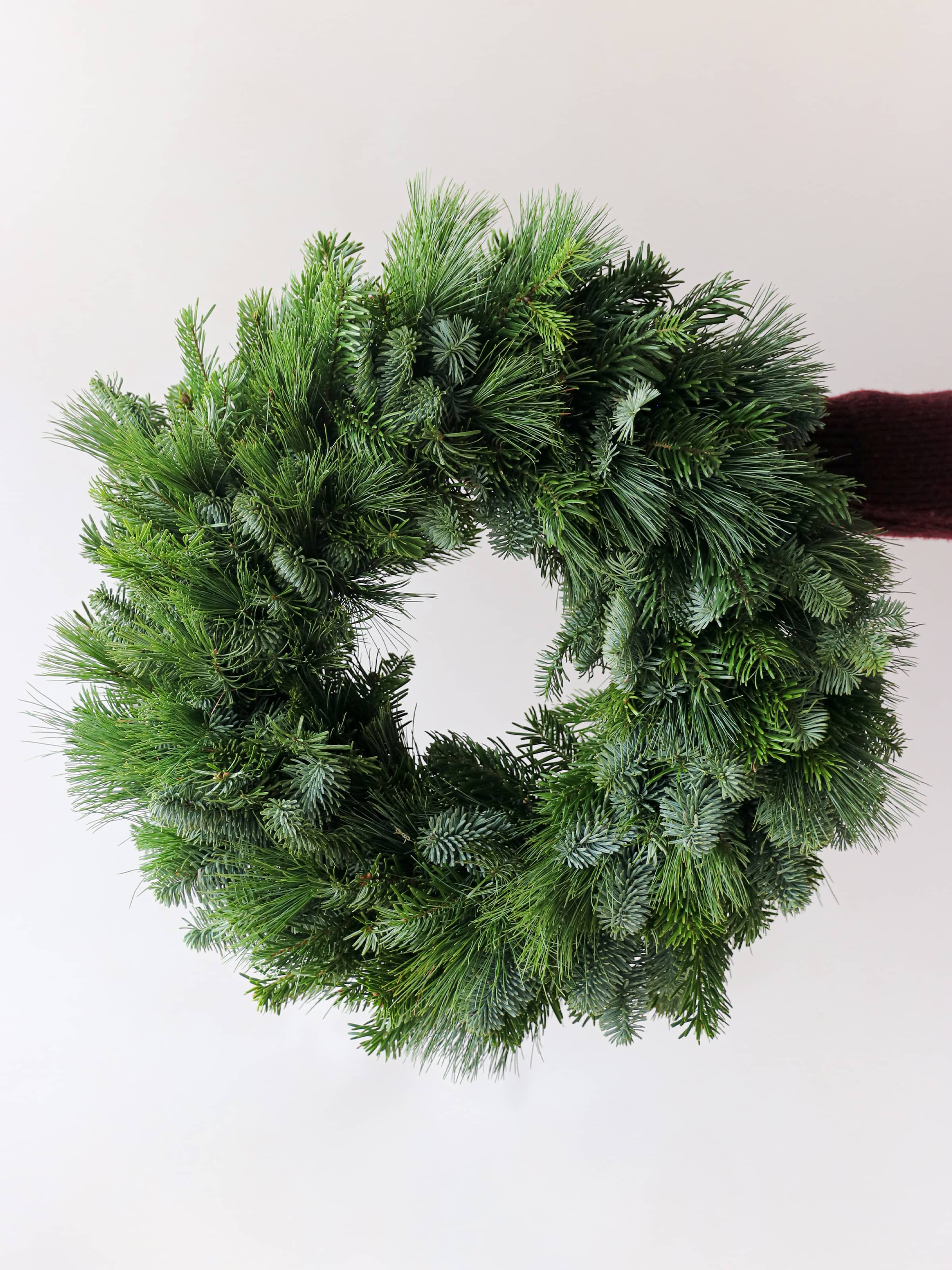 'Simply Foliage' - Luxury Fresh Christmas Door Wreath