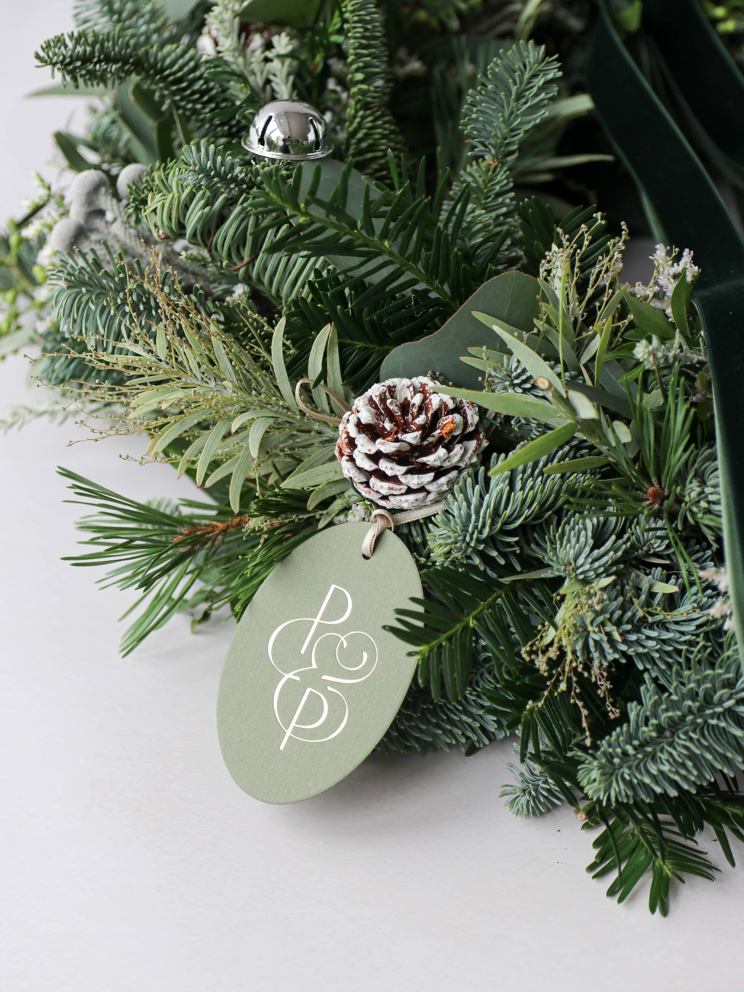 'Winter Wonderland' - Luxury Fresh Christmas Door Wreath