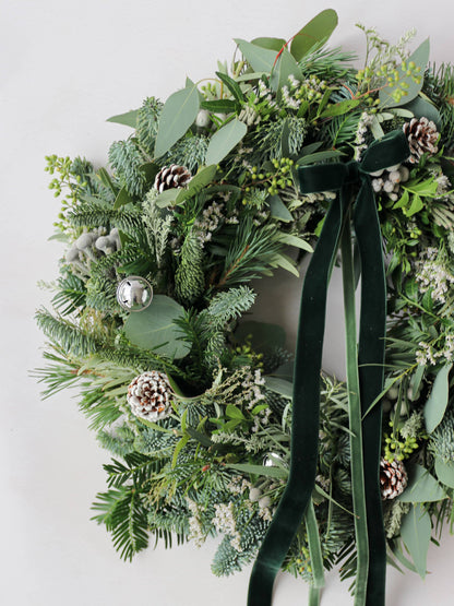 'Winter Wonderland' - Luxury Fresh Christmas Door Wreath