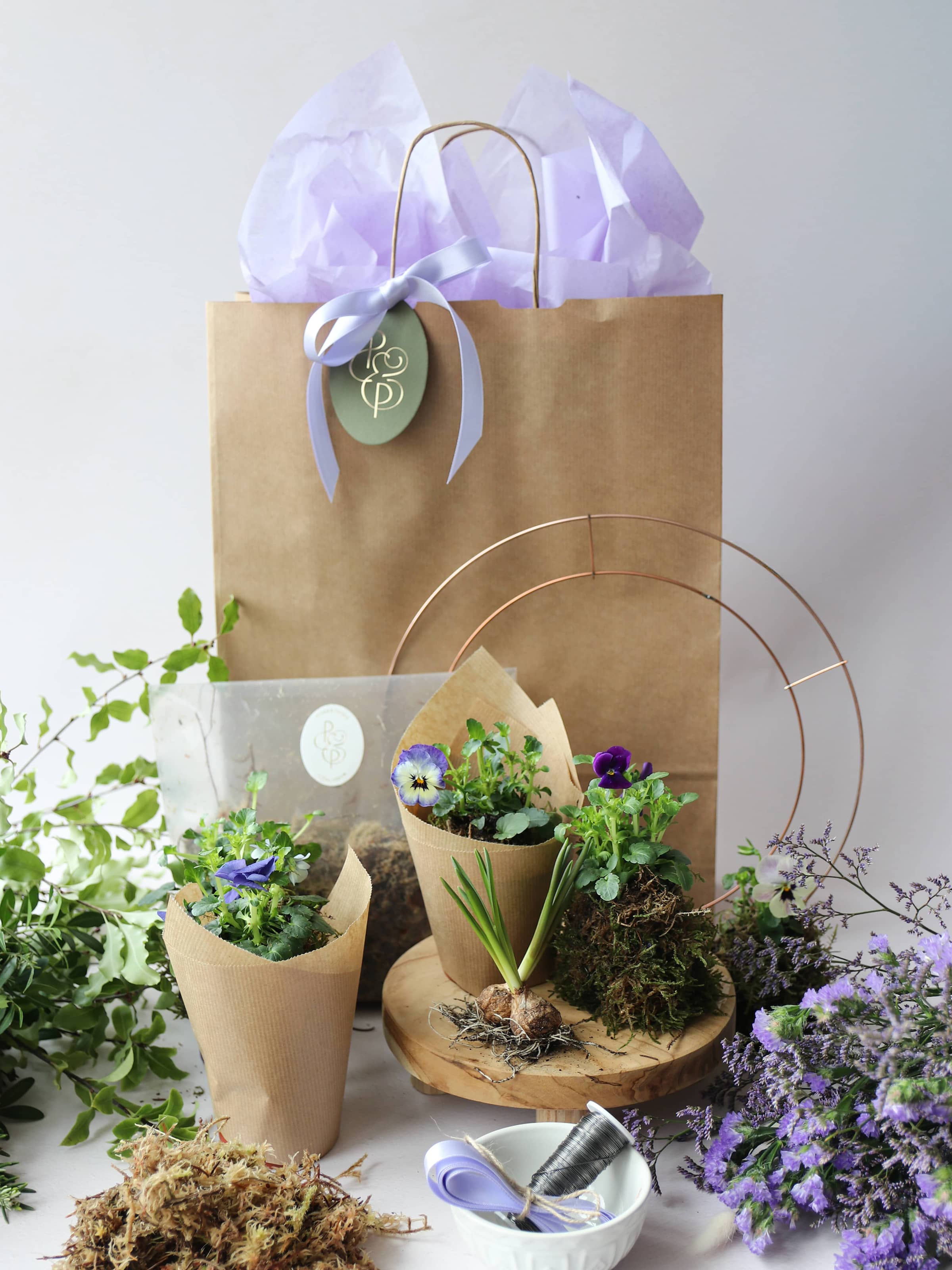 DIY Spring Easter Wreath Making Kit - Lilac