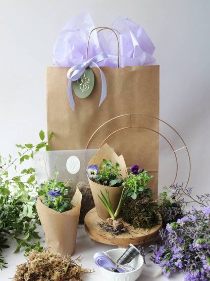 DIY Spring Easter Wreath Making Kit - Lilac
