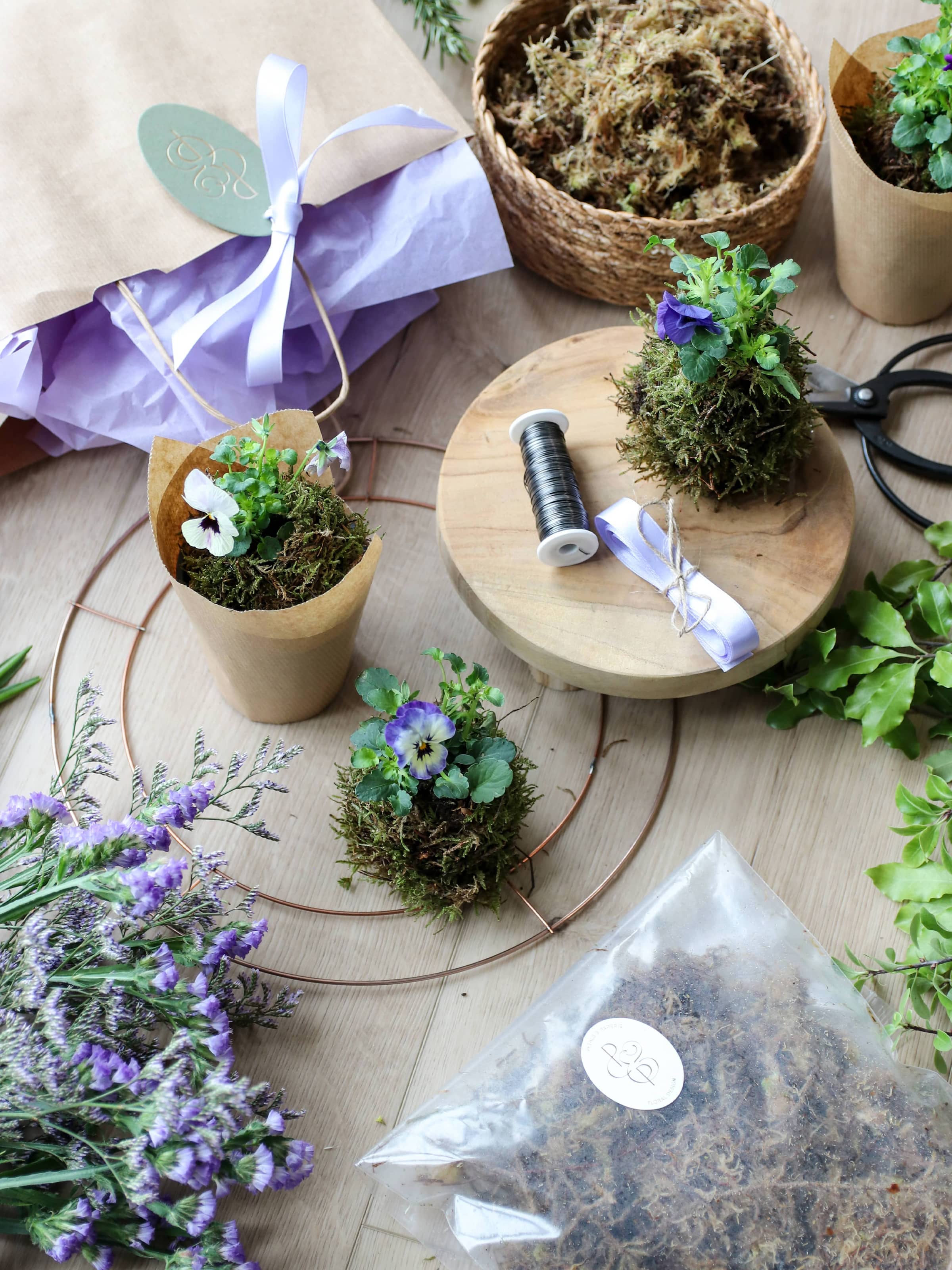 DIY Spring Easter Wreath Making Kit - Lilac