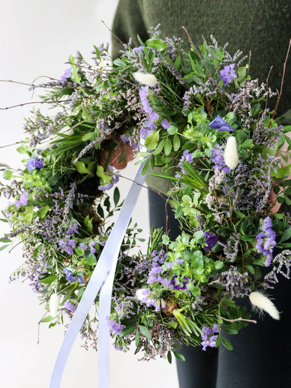 DIY Spring Easter Wreath Making Kit - Lilac