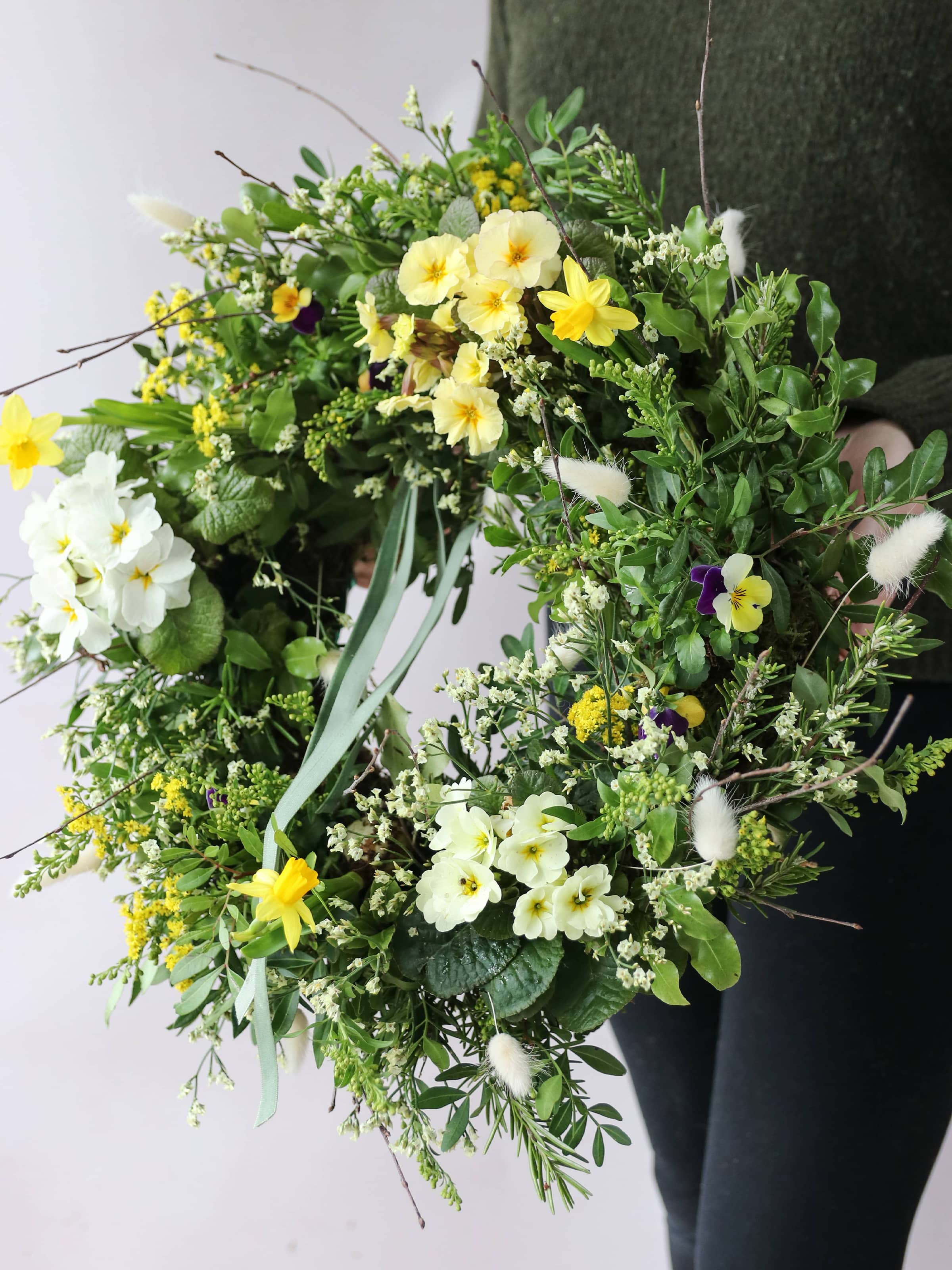 DIY Spring Easter Wreath Making Kit - Yellow