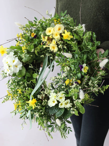 DIY Spring Easter Wreath Making Kit - Yellow