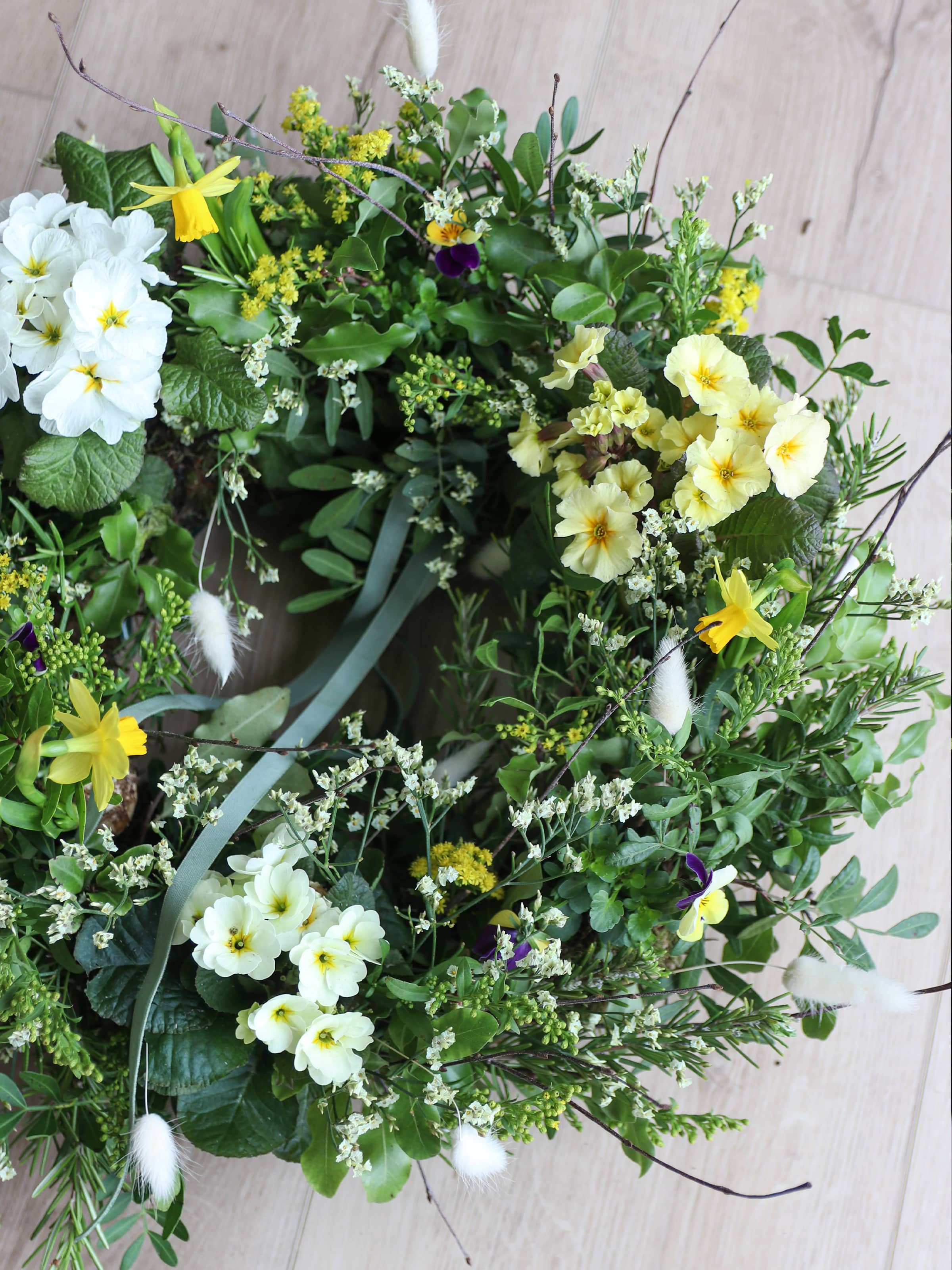 DIY Spring Easter Wreath Making Kit - Yellow